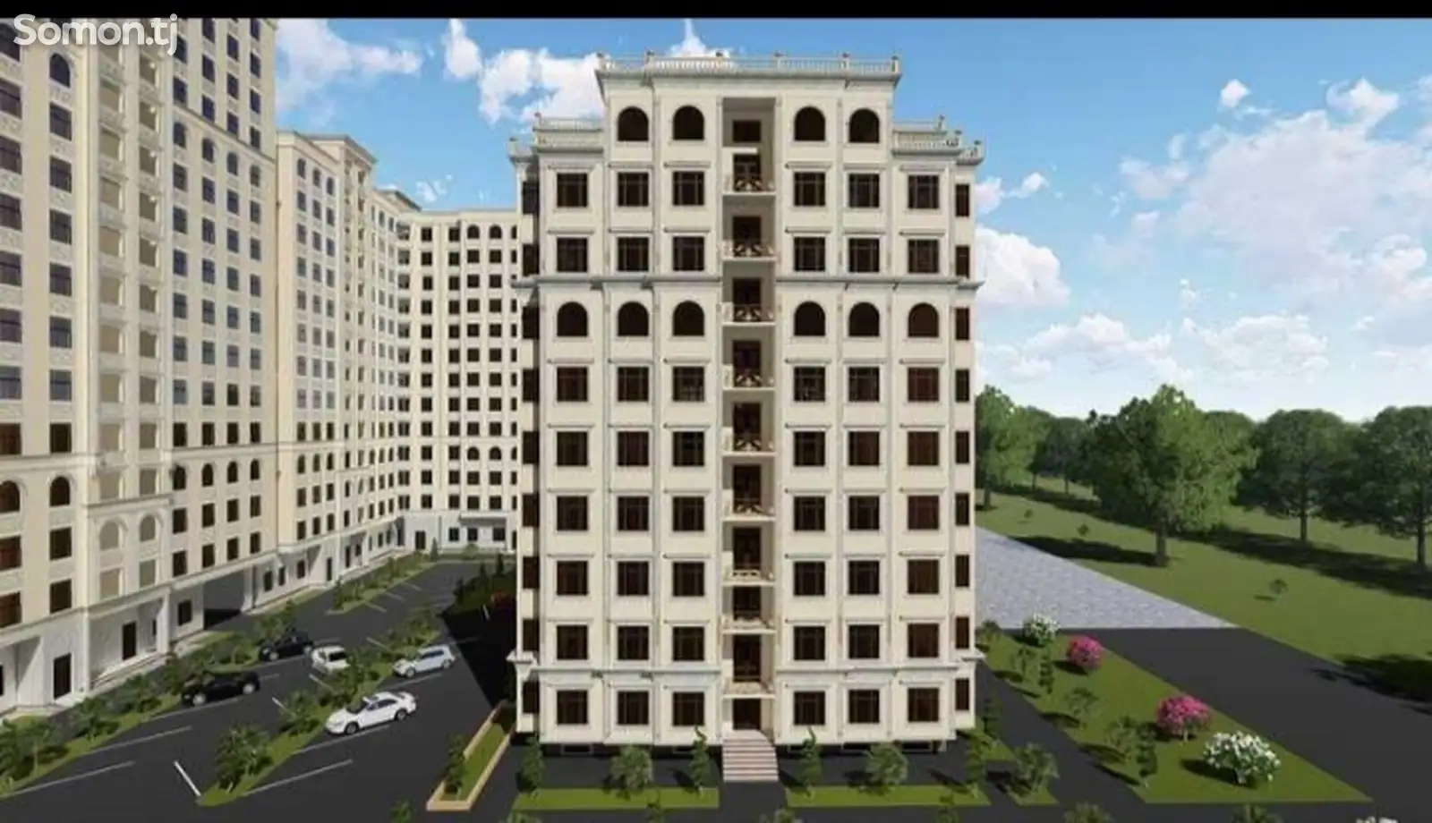 2-комн. квартира, 7 этаж, 62 м², бозори Фаровон-1