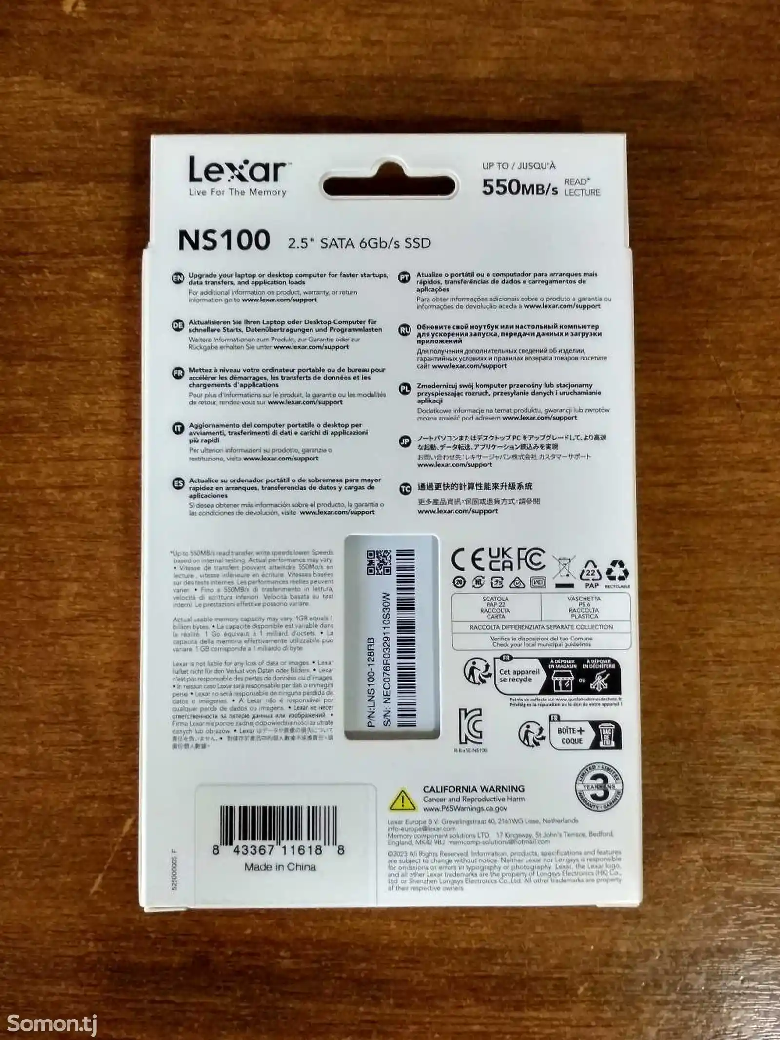 Накопитель SSD Lexar NS100 128Gb-3