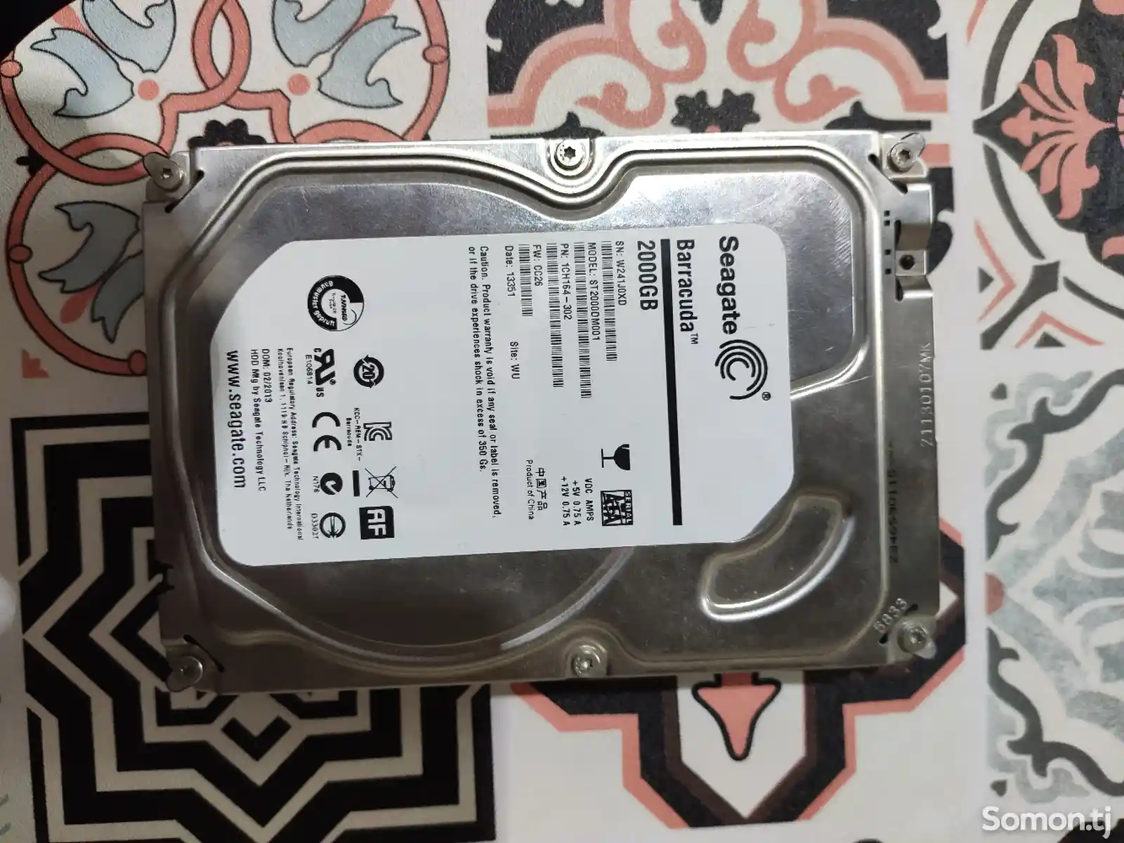 Жёсткий диск Seagate 2TB-2