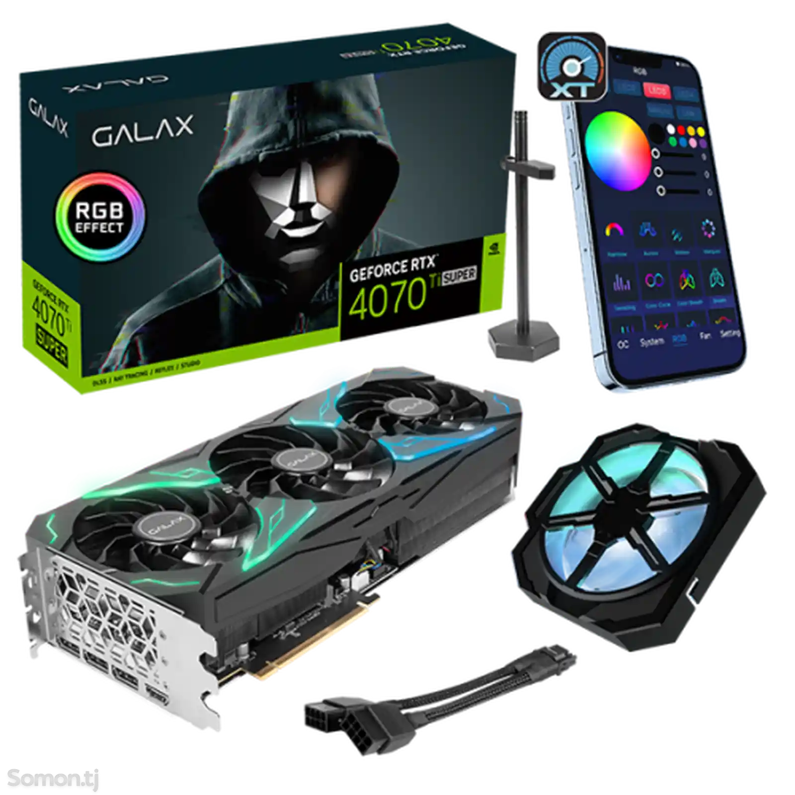 Видеокарта GALAX GeForce RTX 4070 Ti SUPER SG 1-Click OC