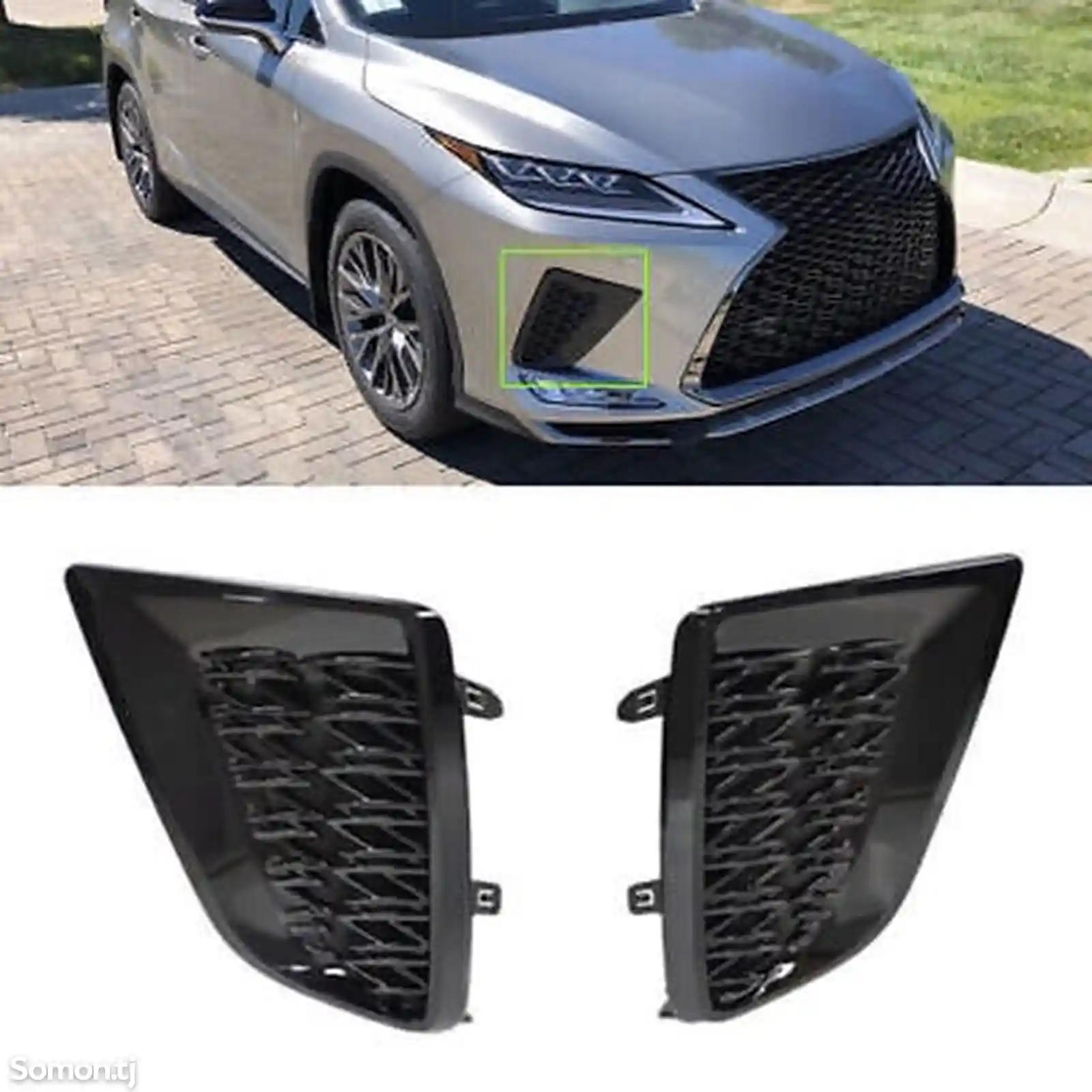 Накладки Бампера Lexus RX 2020-22 F-Sport