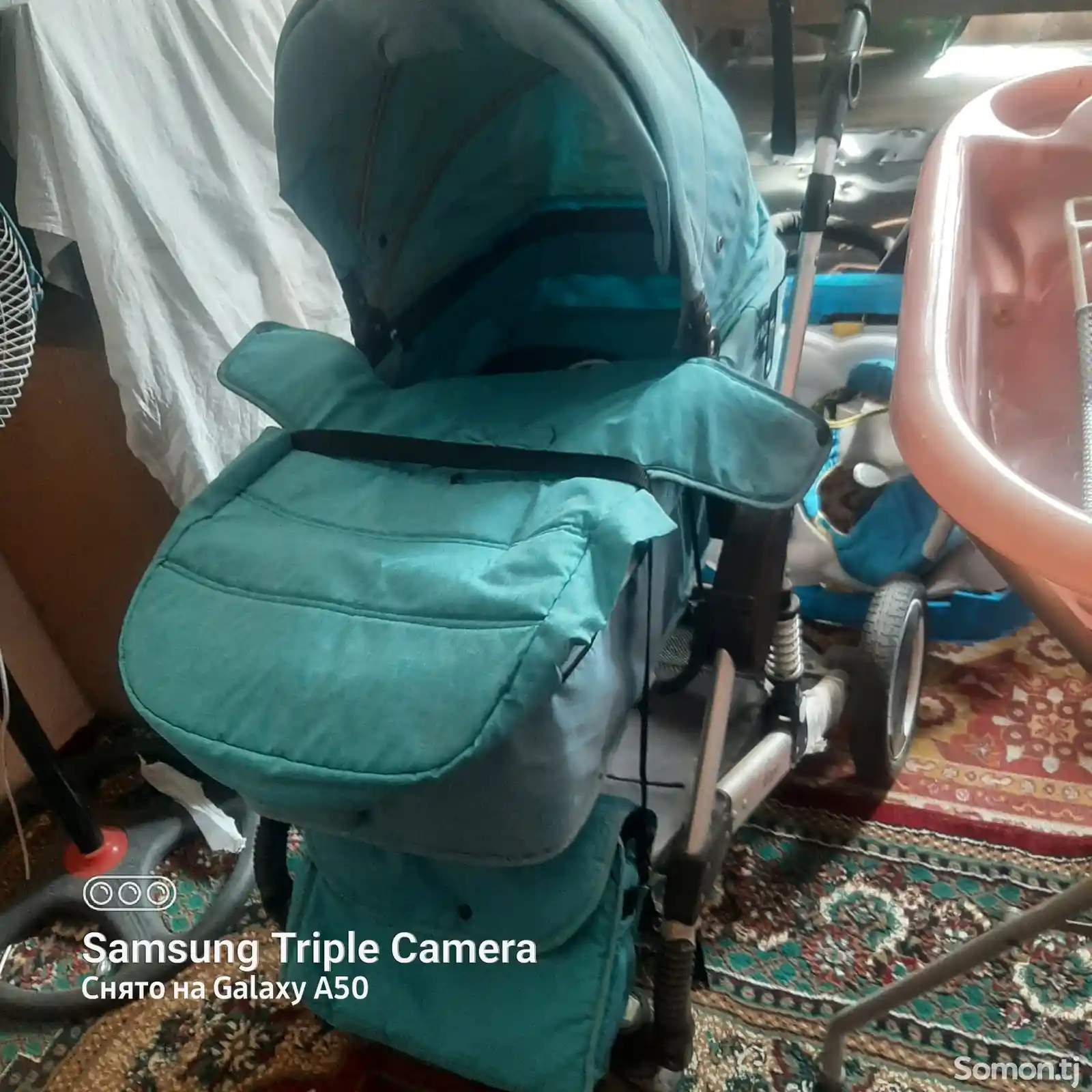 Детская коляска и люлька в комплекте-4