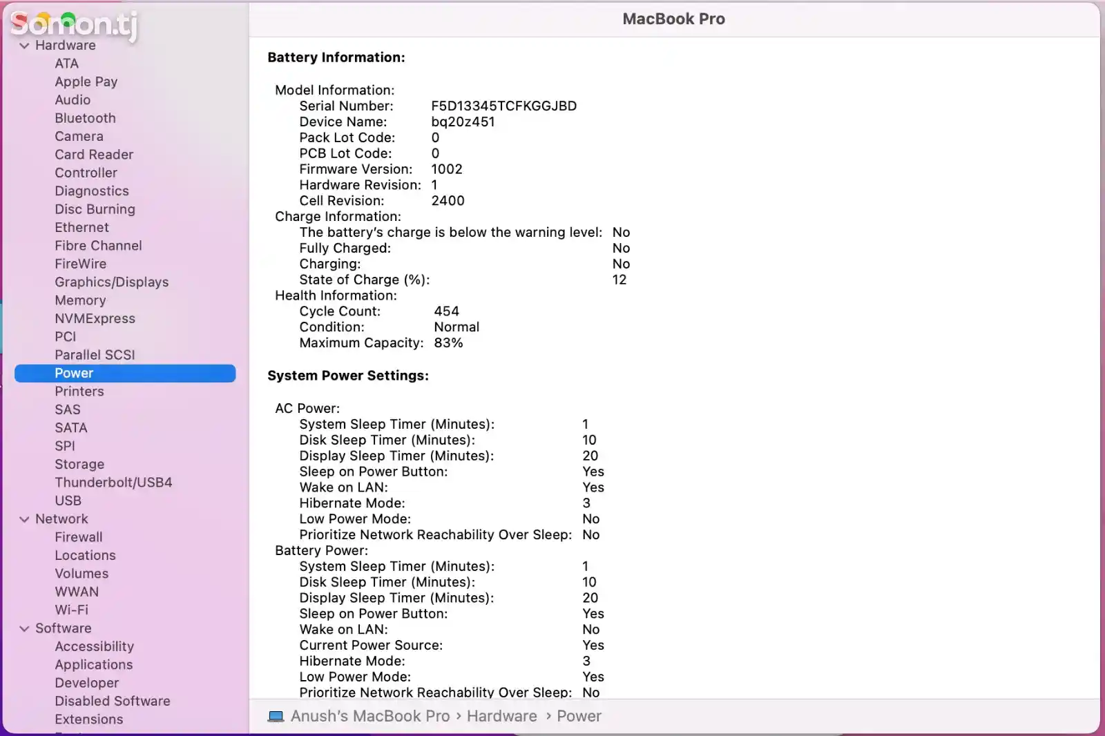 Ноутбук MacBook Pro 13 M1, 2020, 8/256-2