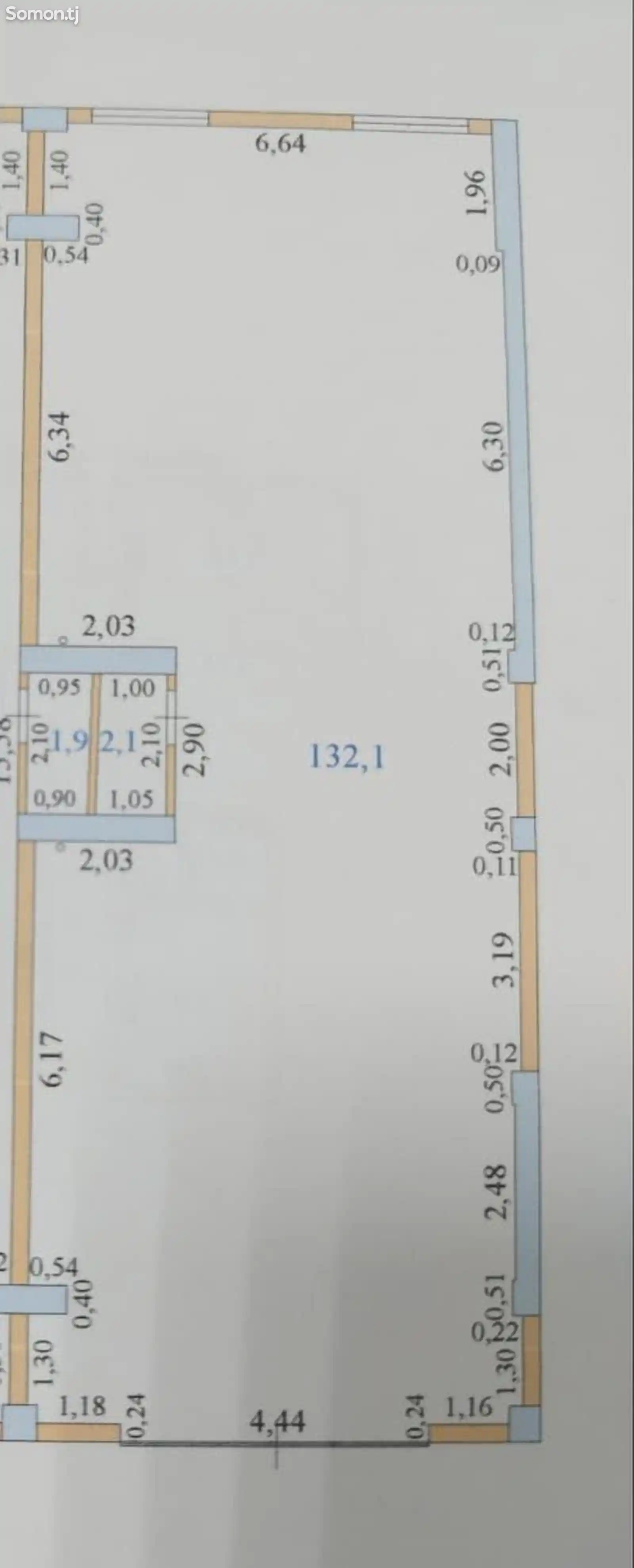 Помещение под свободное назначение, 132м², Поворот Аэропорта-2