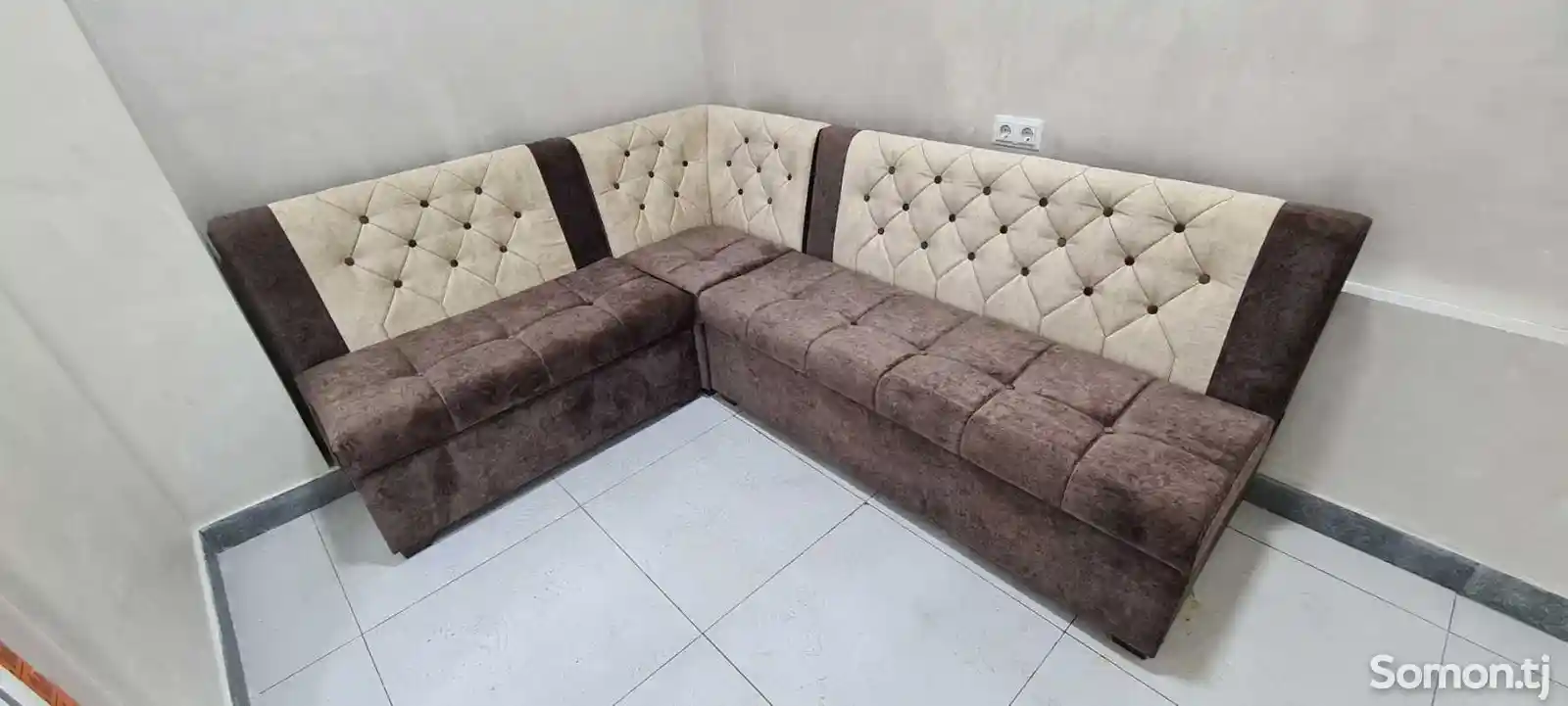 Мягкий диван для кухни на заказ-2