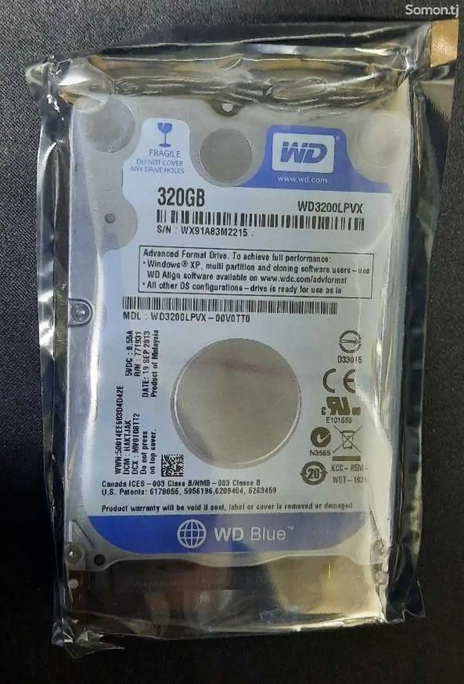HDD WD диск для ноутбука 320Gb с проверкой