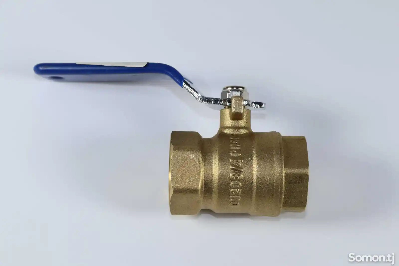 Шаровой бронзовый вентиль Ball valve 20 синий