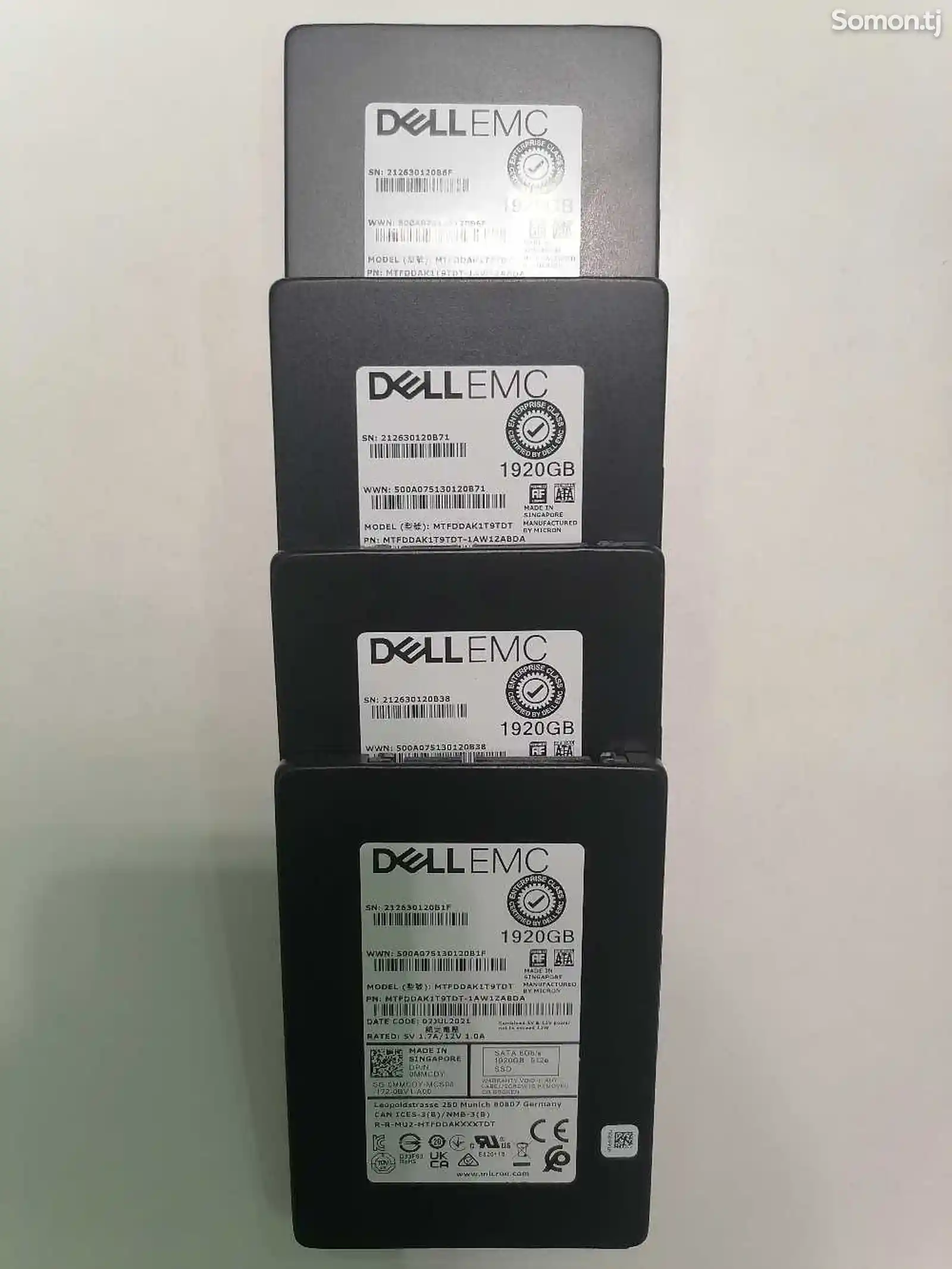 Жесткий диск Dell 1.92TB SSD Sata Mix Use 2.5 inch-3