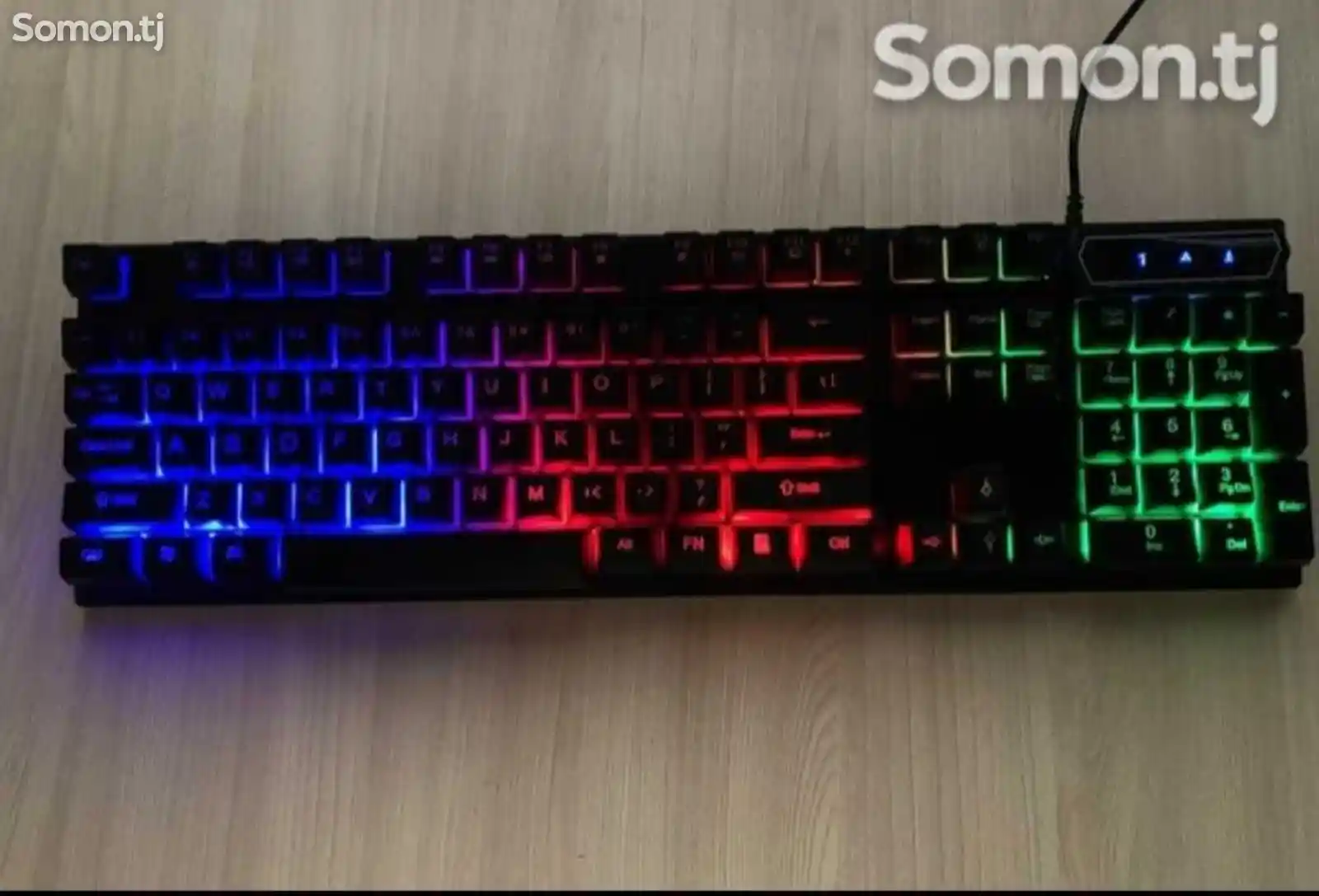 Геймерская клавиатура и мышь с красивой подсветкой-1