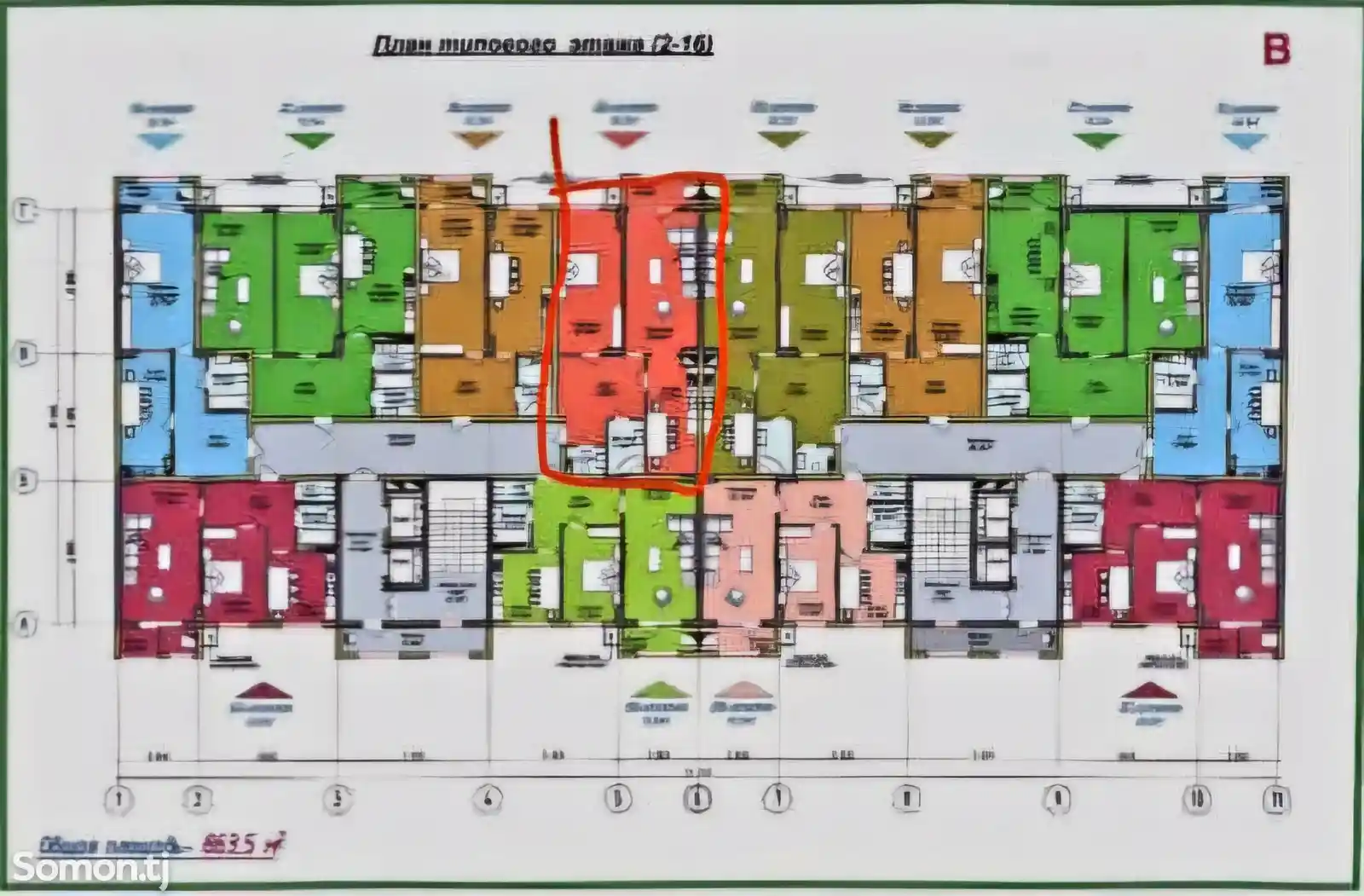 2-комн. квартира, 13 этаж, 82 м², 46 мкр - Спа-Хает-4