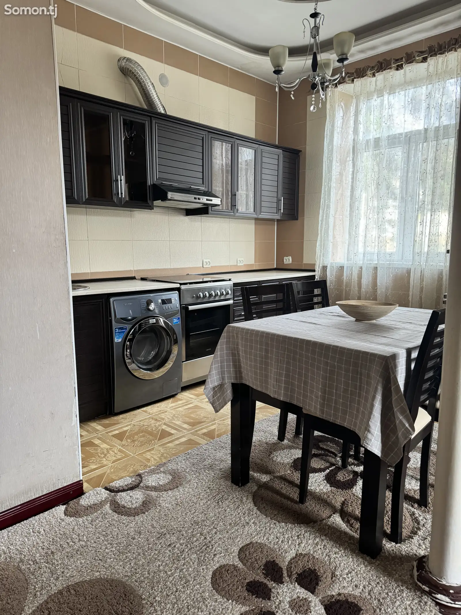 3-комн. квартира, 3 этаж, 70м², Сомони-1