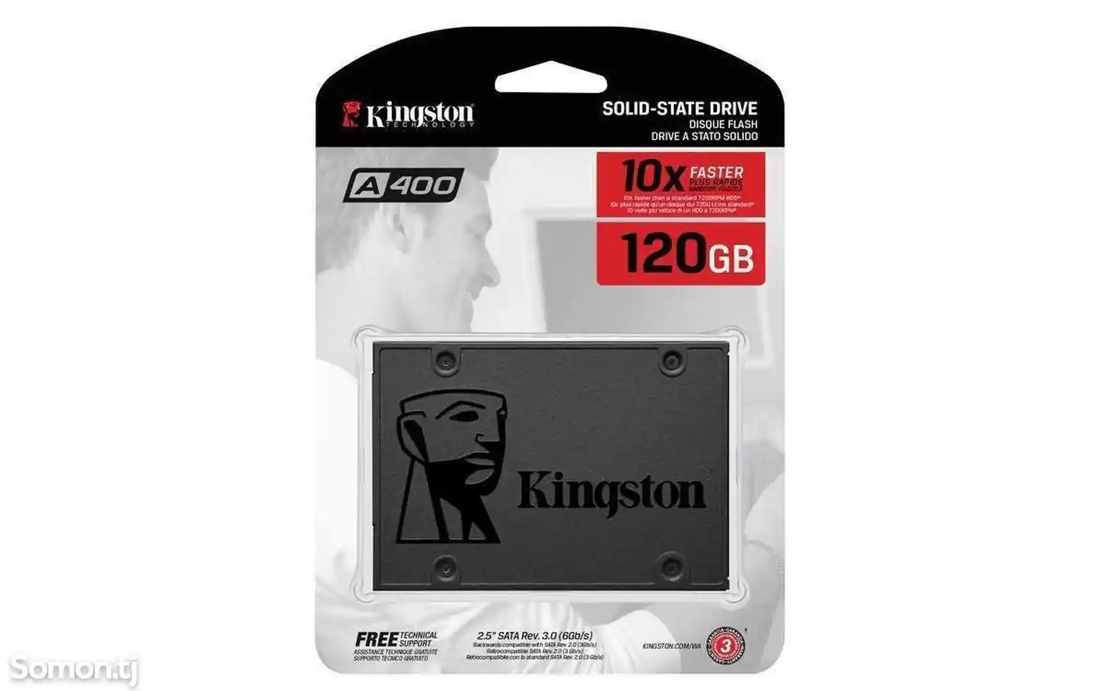 SSD накопитель Kingston A400 2.5 SATA 120GB-2