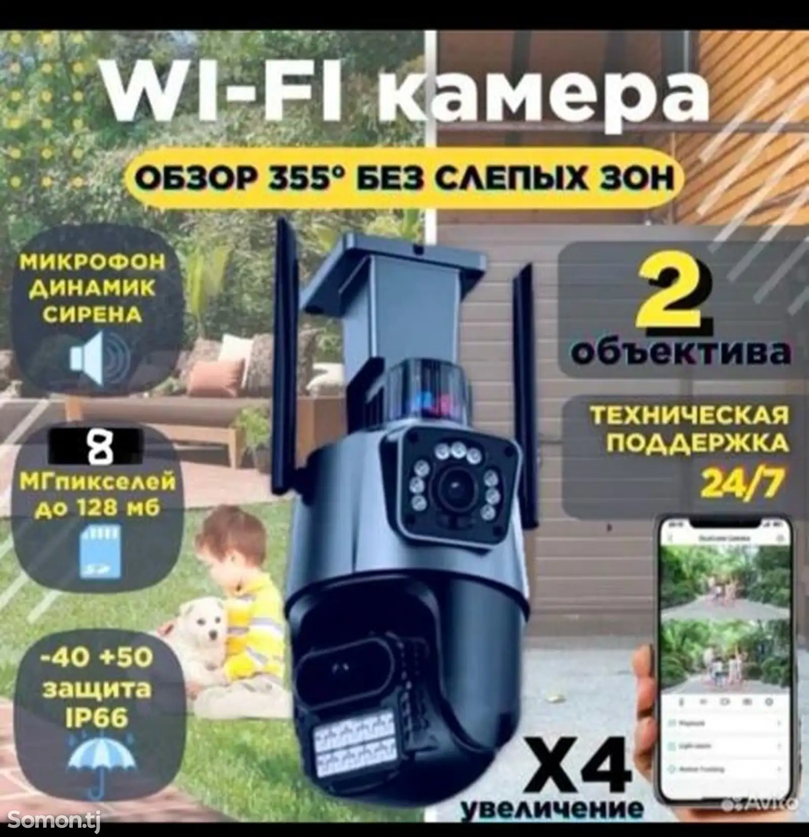 Камера видеонаблюдения wifi-1