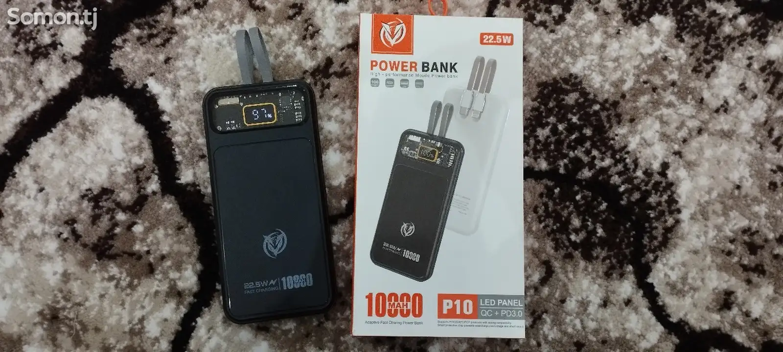 PowerBank P10 10000Mah с турбо зарядкой-1