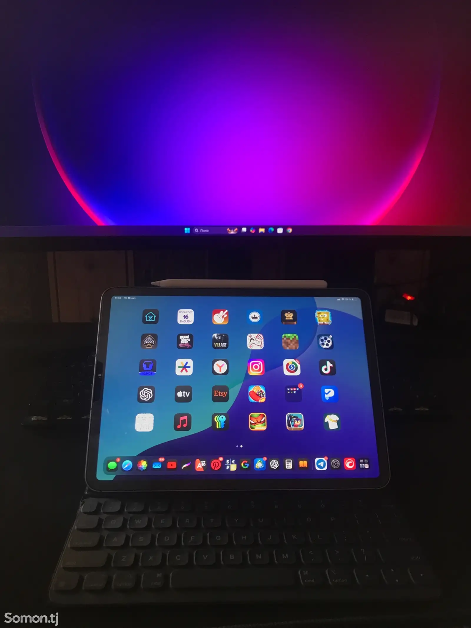 Планшет Ipad pro 11 M2 256GB Wi-Fi +Lte apple pencil +magic keyboard