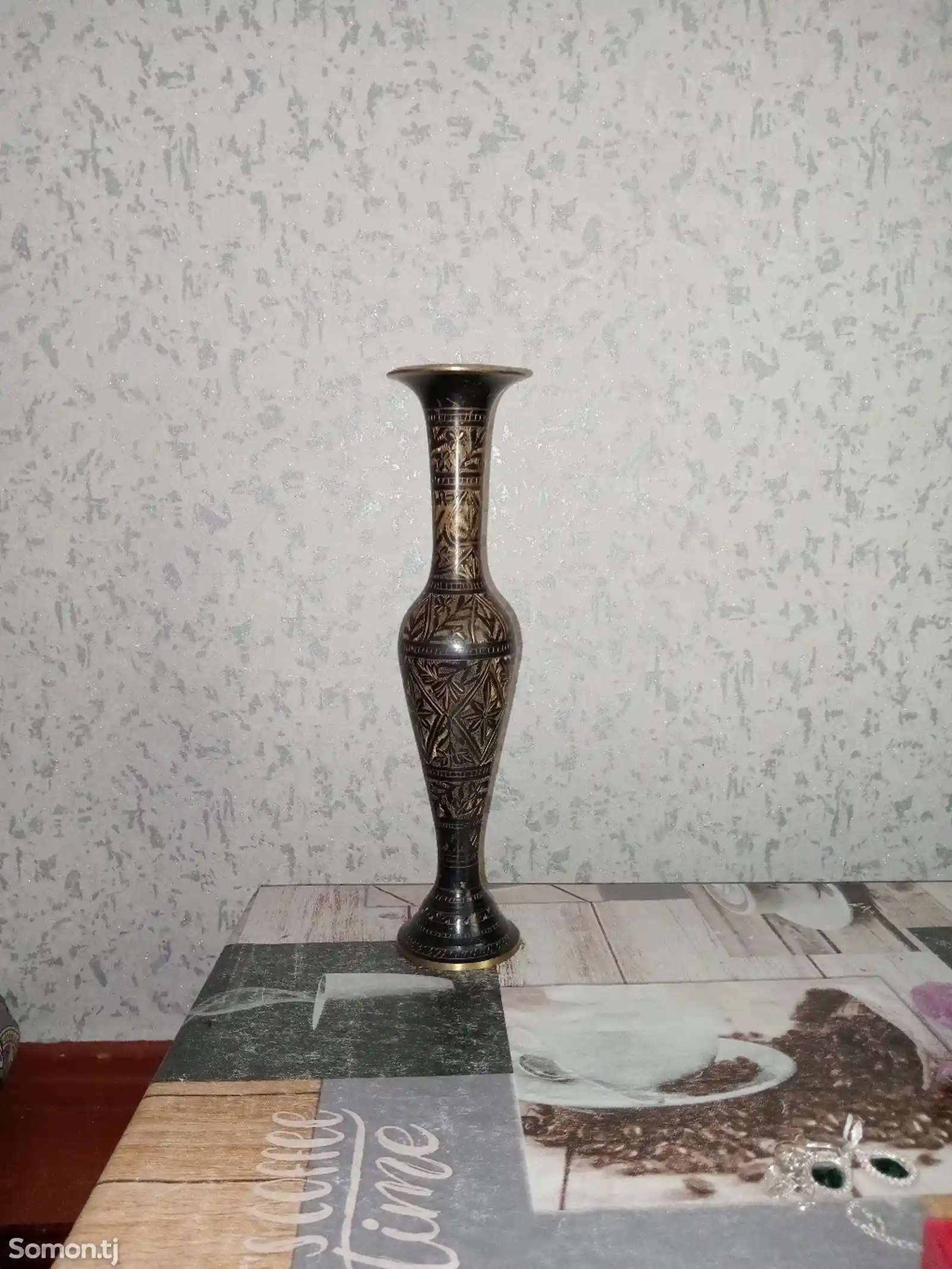 Винтажная ваза латунная