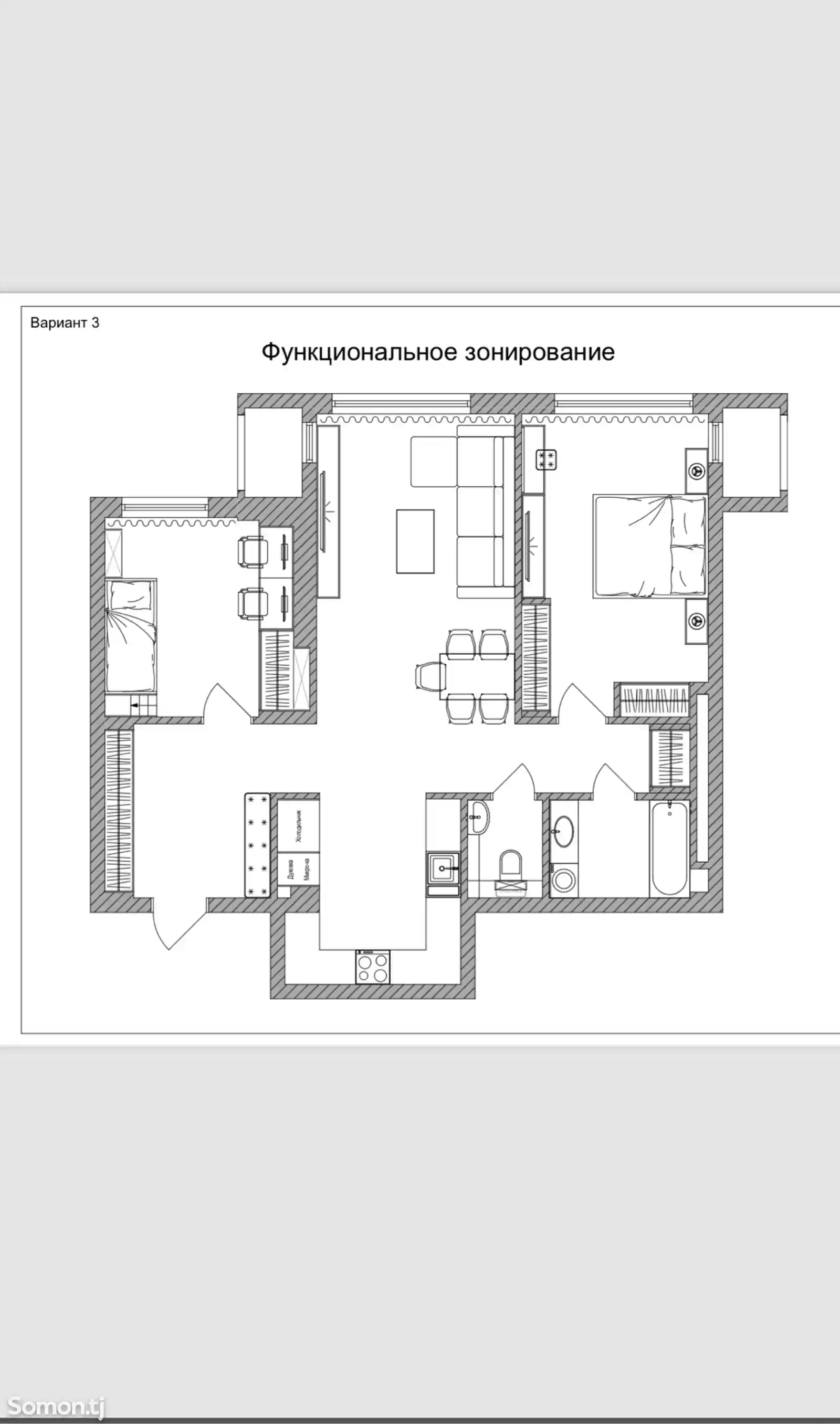 2-комн. квартира, 14 этаж, 82 м², Ватан, Турецкое Посольство-2