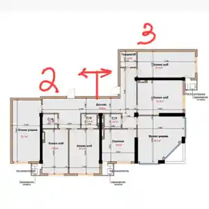 2-комн. квартира, 5 этаж, 87 м², Сомони