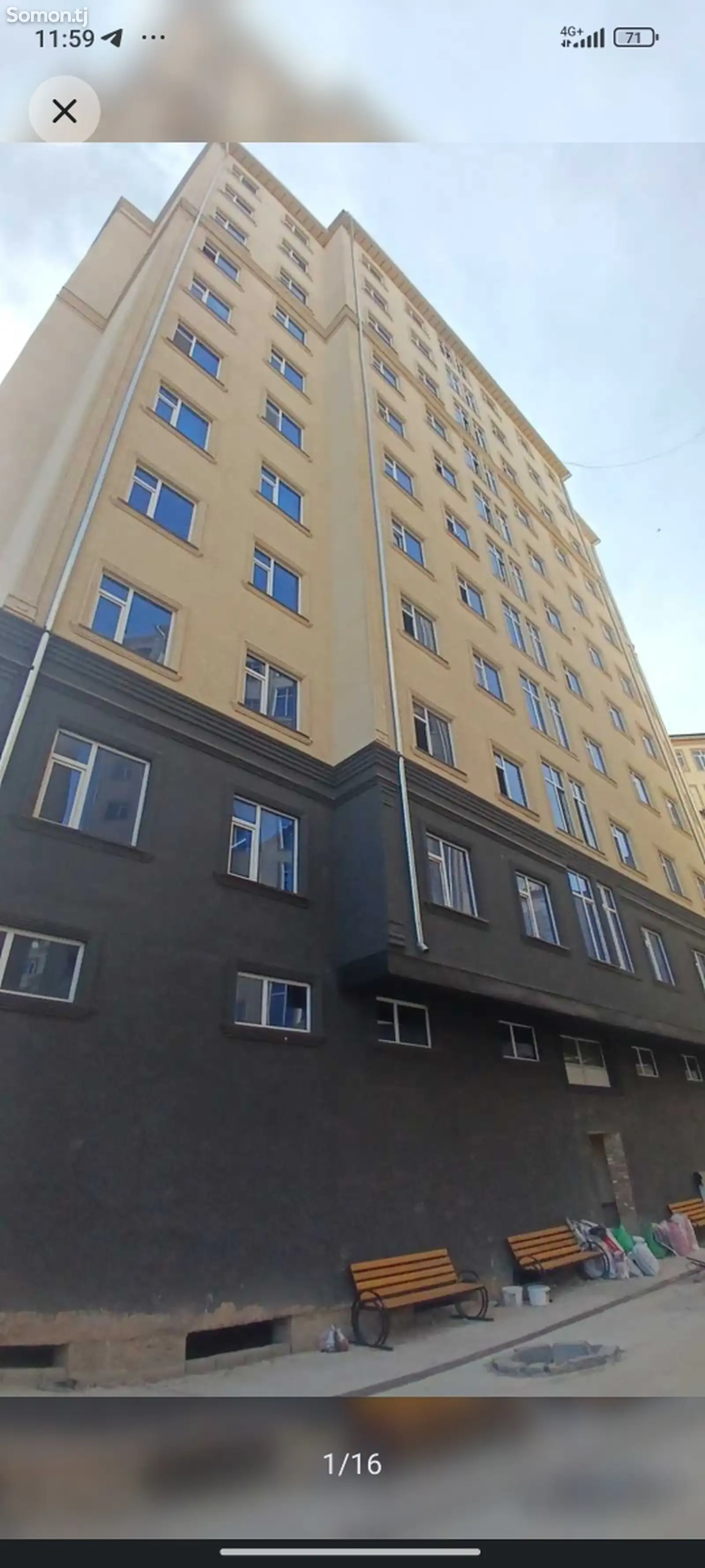 1-комн. квартира, 10 этаж, 54 м², М кафе-1