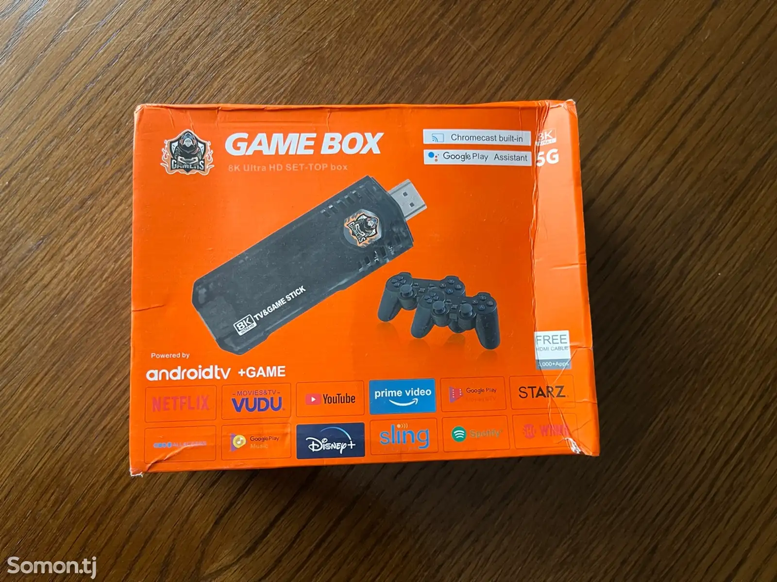 Игровая приставка +8K ТВ приставка 64Gb TV-BOX Android TV, 8K Game Box 5G UltraH-1