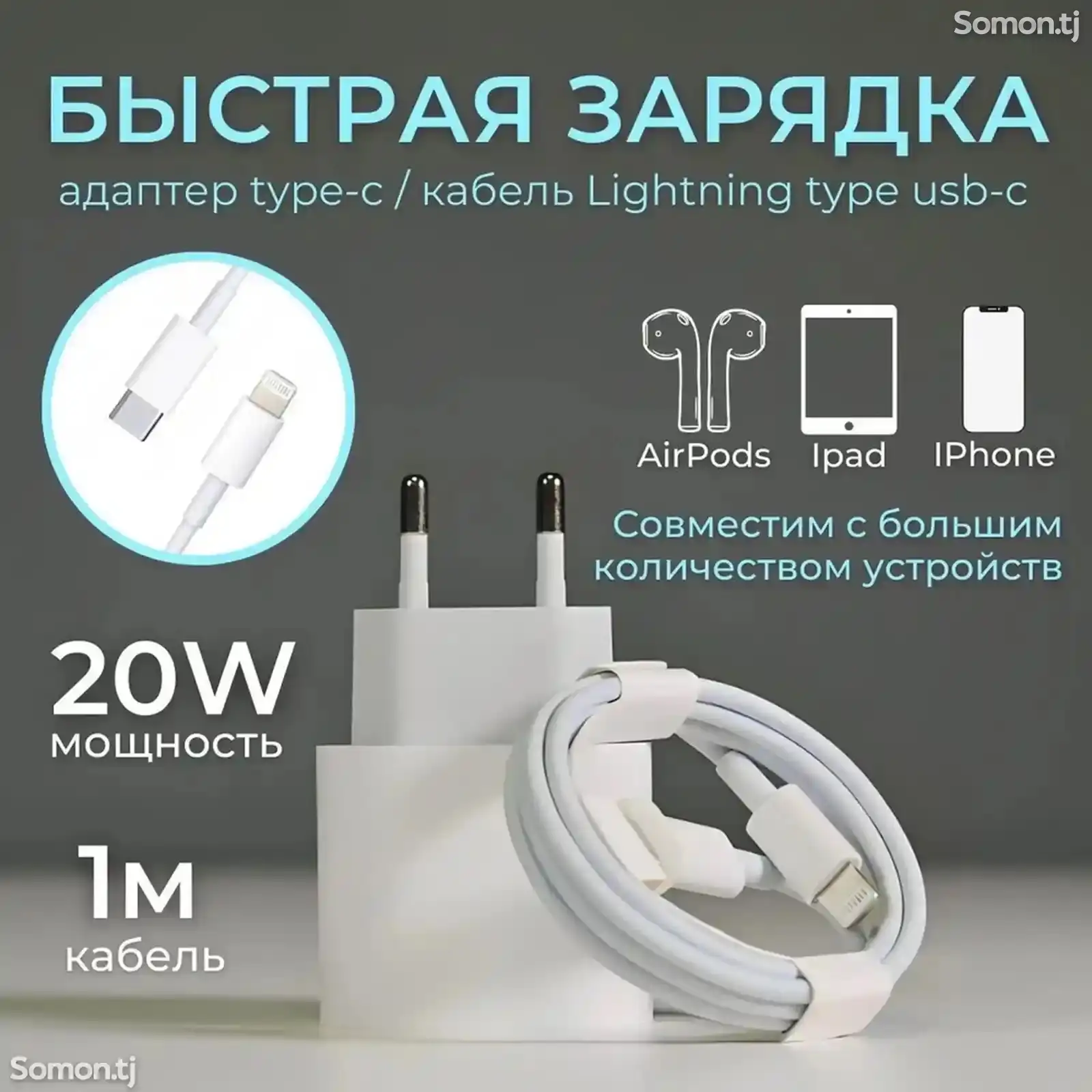 Оригинальный адаптер iPhone 20W-1