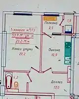 1-комн. квартира, 8 этаж, 54 м², пушти ҳайкали модар-3