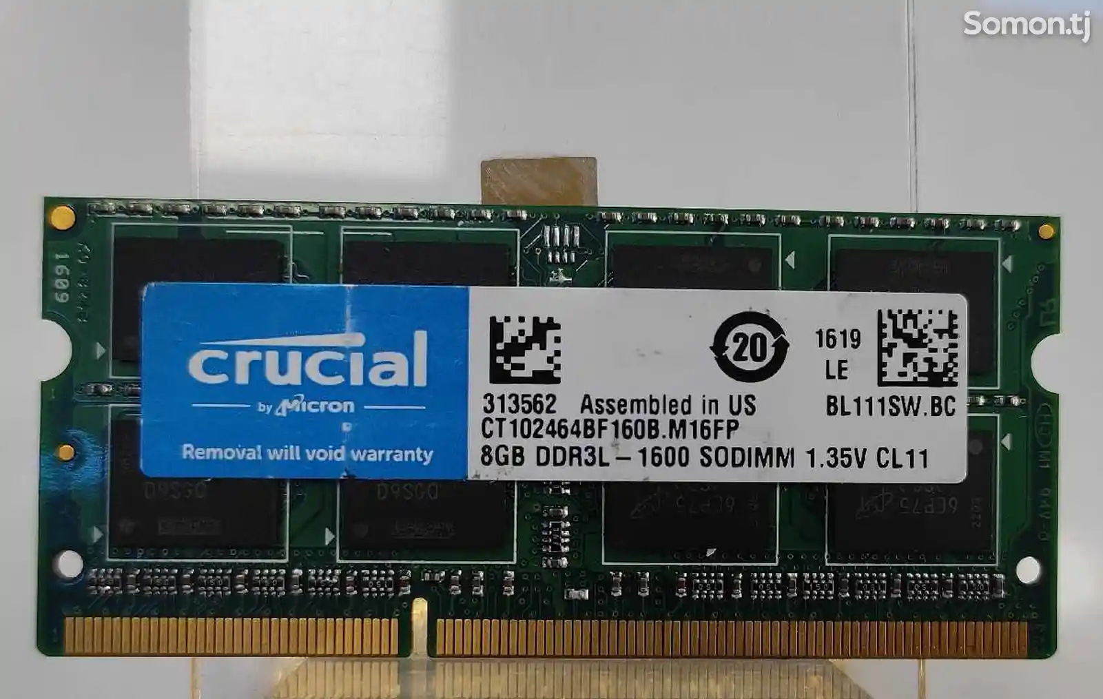 Оперативка для ноутбука 8gb DDR3L-1600