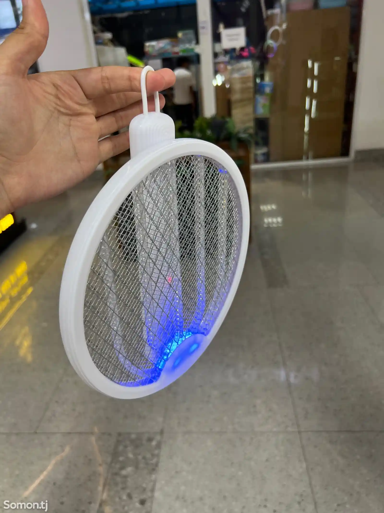 Мухобойка электрическая folding electric mosquito swatter-2