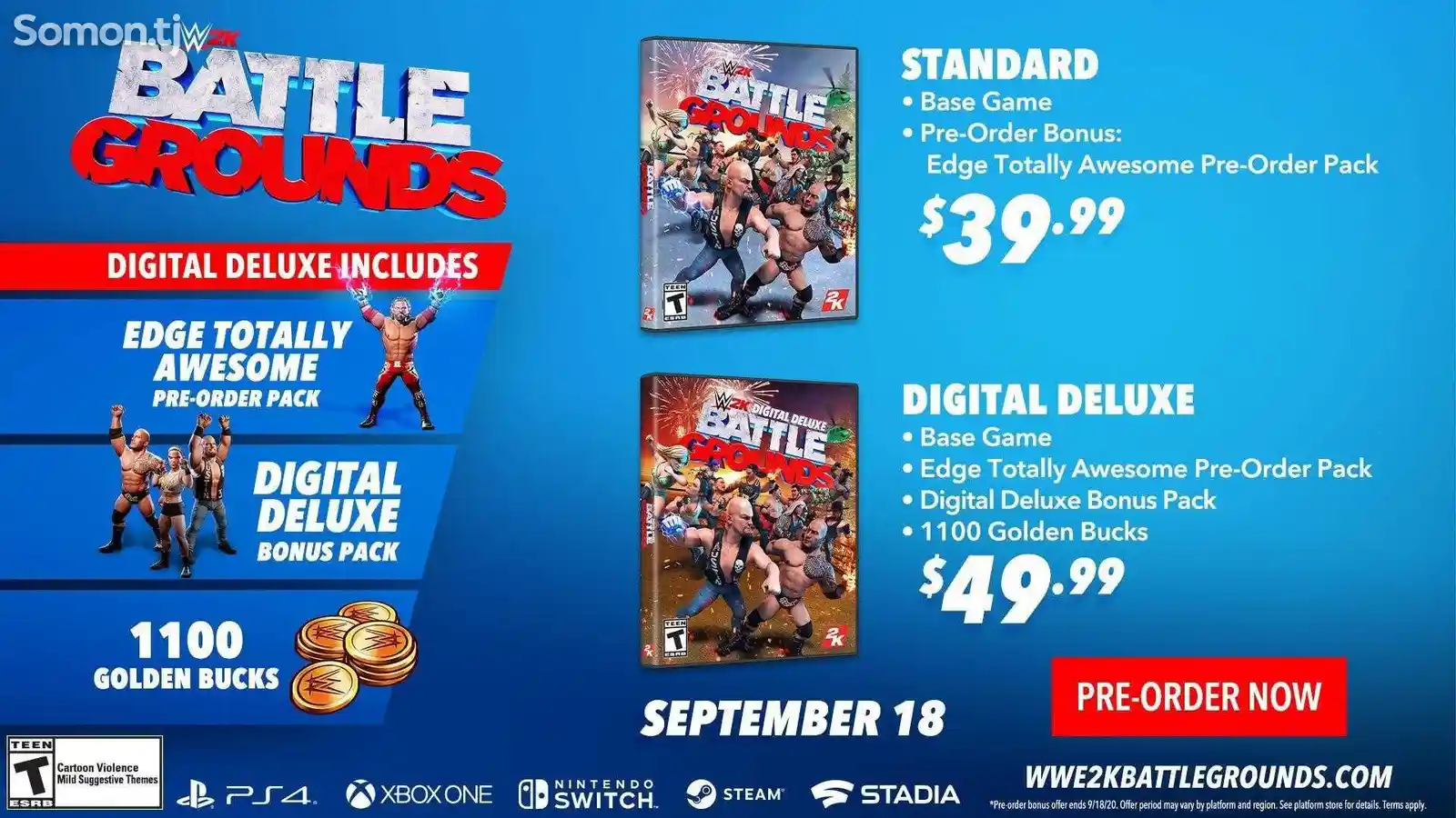 Игра WWE 2K Battlegrounds Digital Deluxe Edition для Sony PS4-2