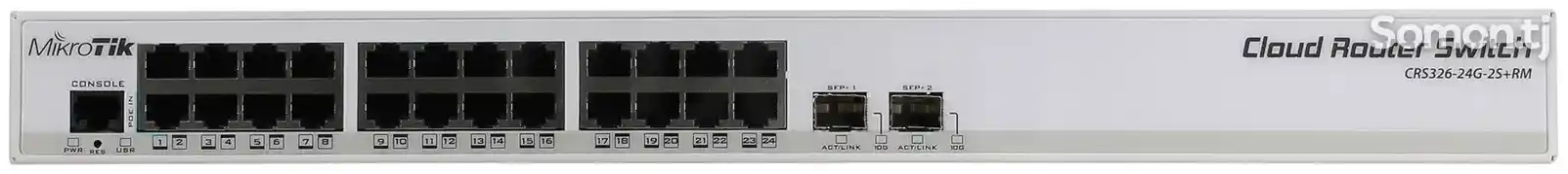 Машрутизатор MikroTik CRS326-24G-2S+RM-2