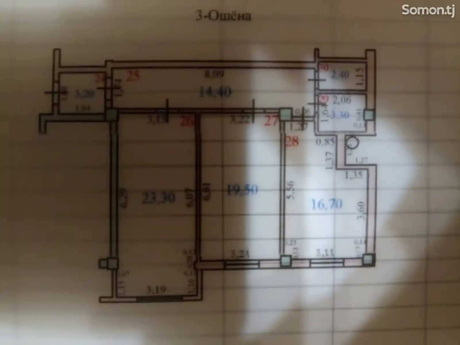 2-комн. квартира, 3 этаж, 85 м², Гранд Отель-13