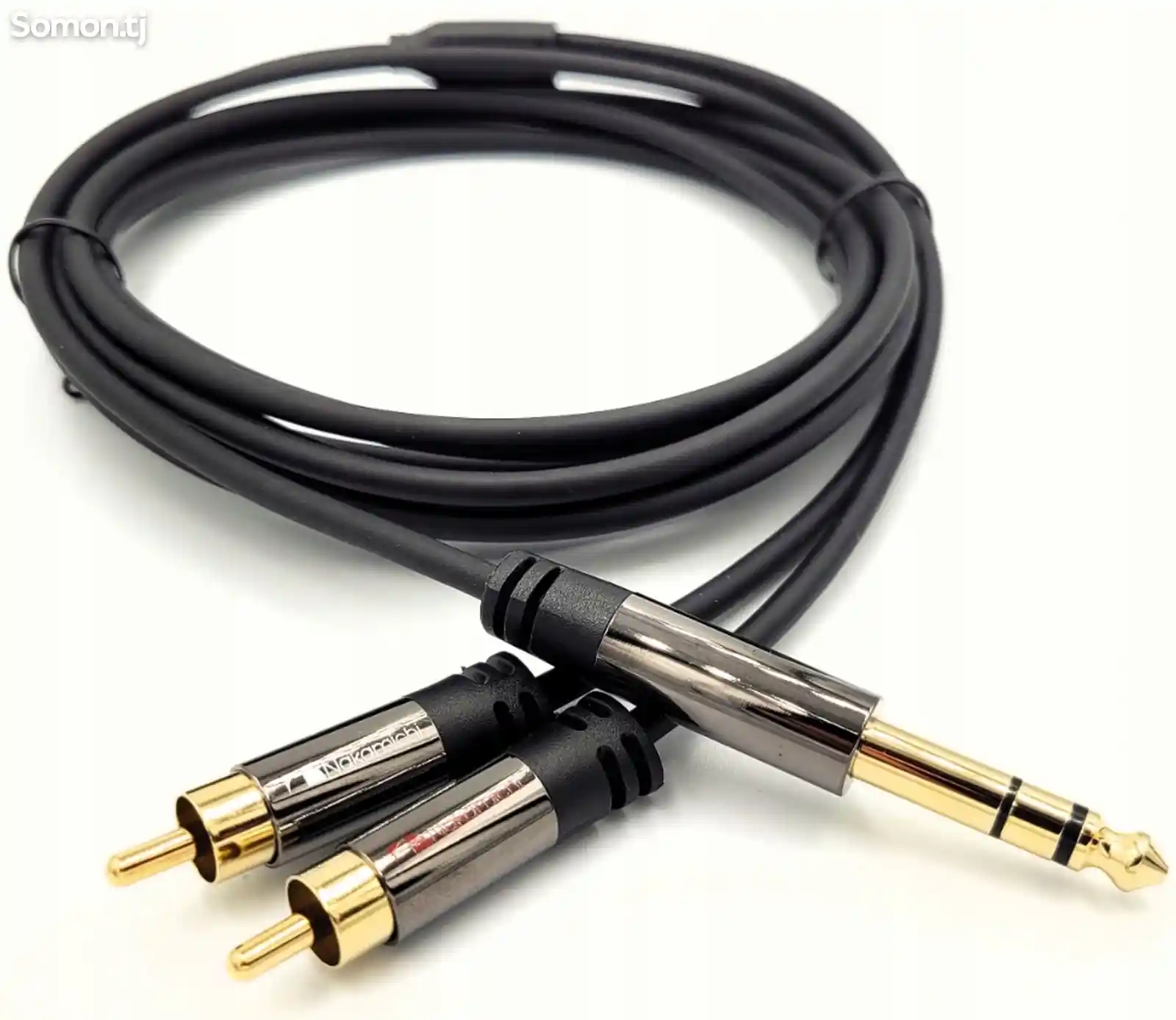 Кабель 2x RCA - 1x JACK 6,3 ММ-2