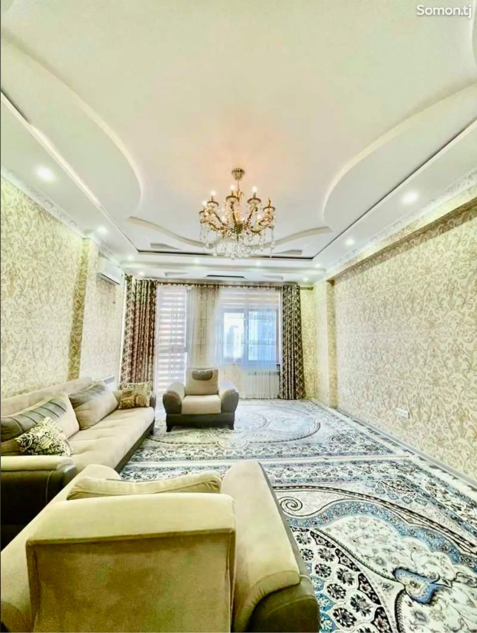 3-комн. квартира, 4 этаж, 110м²,   Сомони-1