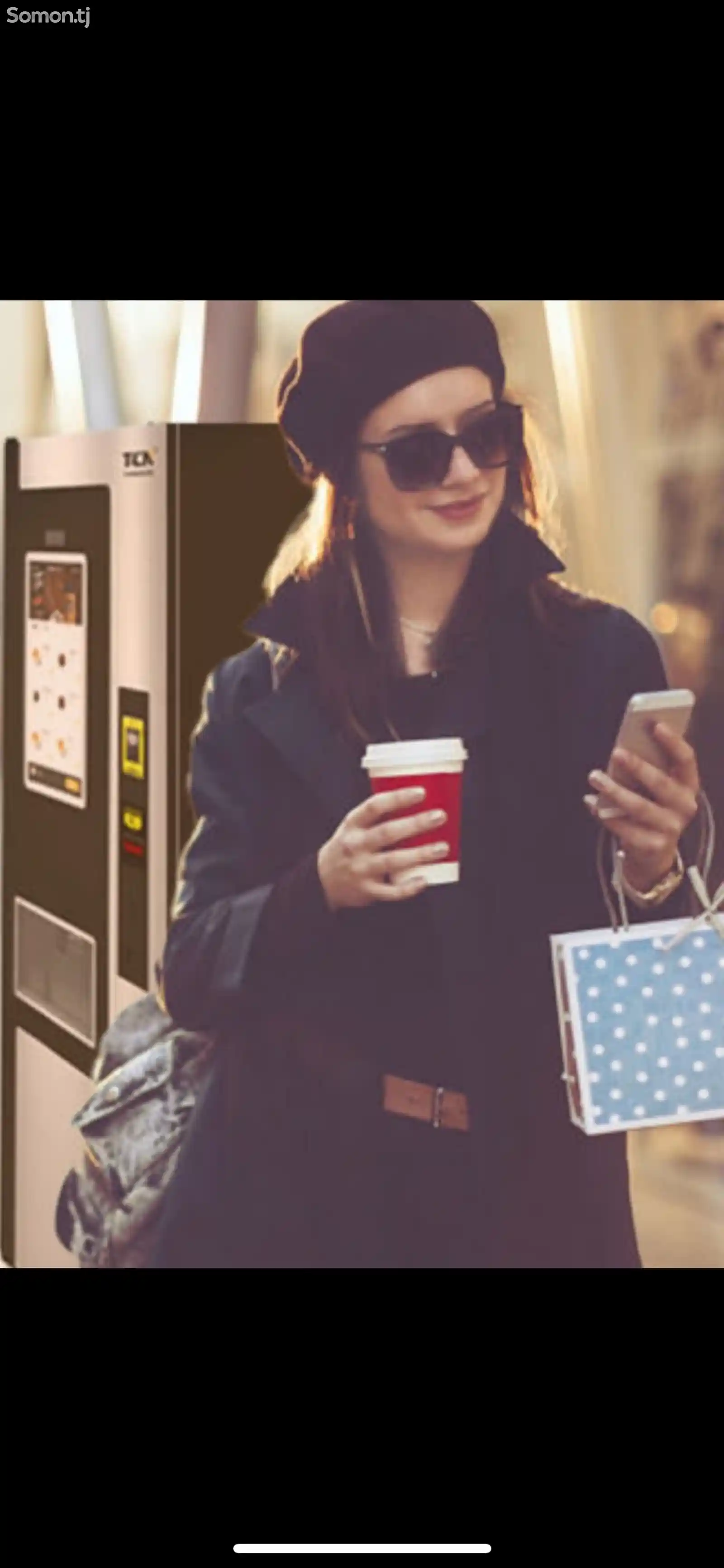 Кофейный автомат, для продажи зернового кофе горячего и холодного-2