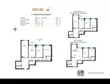 3-комн. квартира, 12 этаж, 101 м², Зеленый базар-2