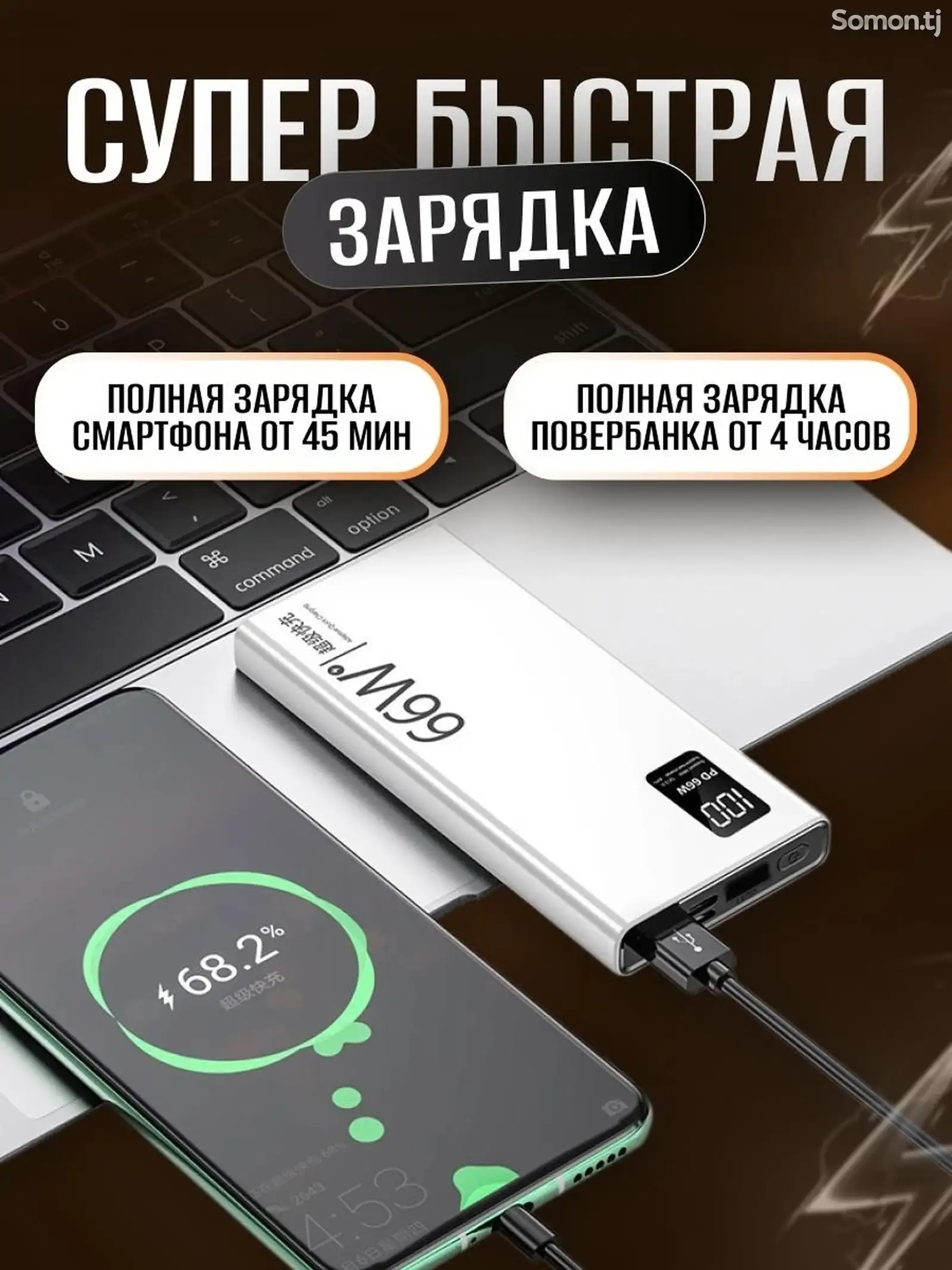 Внешний аккумулятор Power Bank 10000mah-1