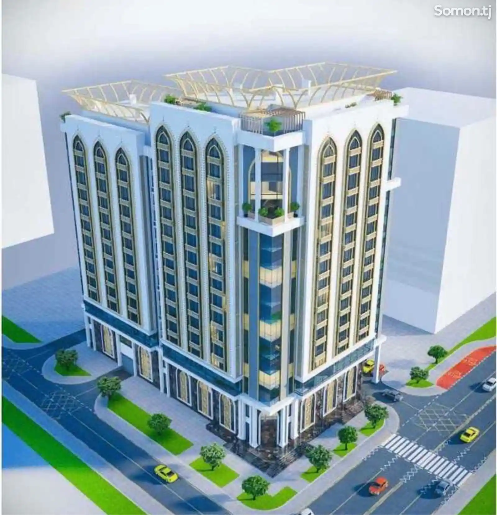 2-комн. квартира, 12 этаж, 111 м², Шохмансур-10