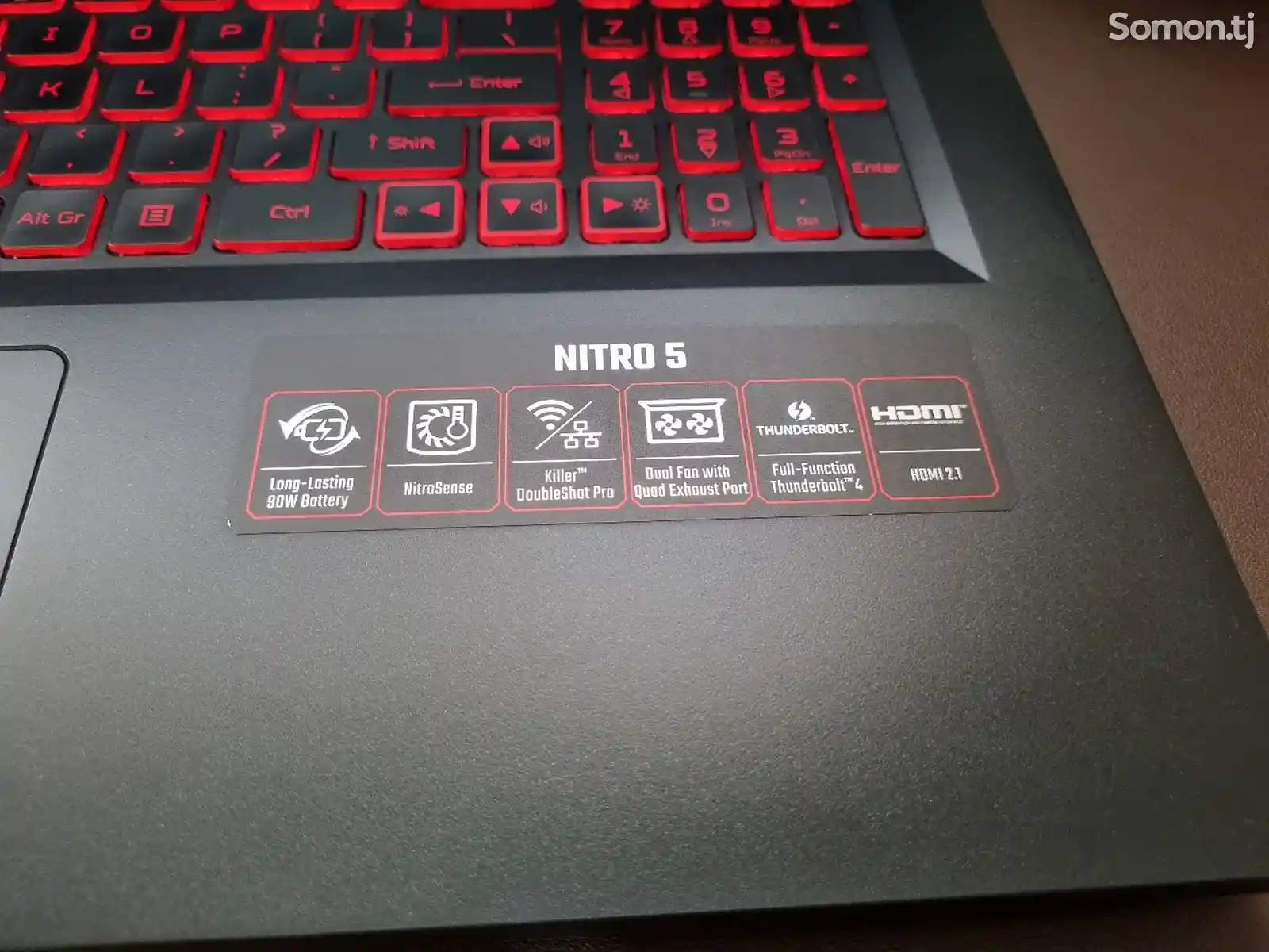 Ноутбук Acer Nitro 17 i5-12500h 16-ядер RTX-3050 8/512 144hz-7