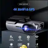 Видеорегистратор для Авто Dash Cam 4k Ultra HD Wi-Fi-6