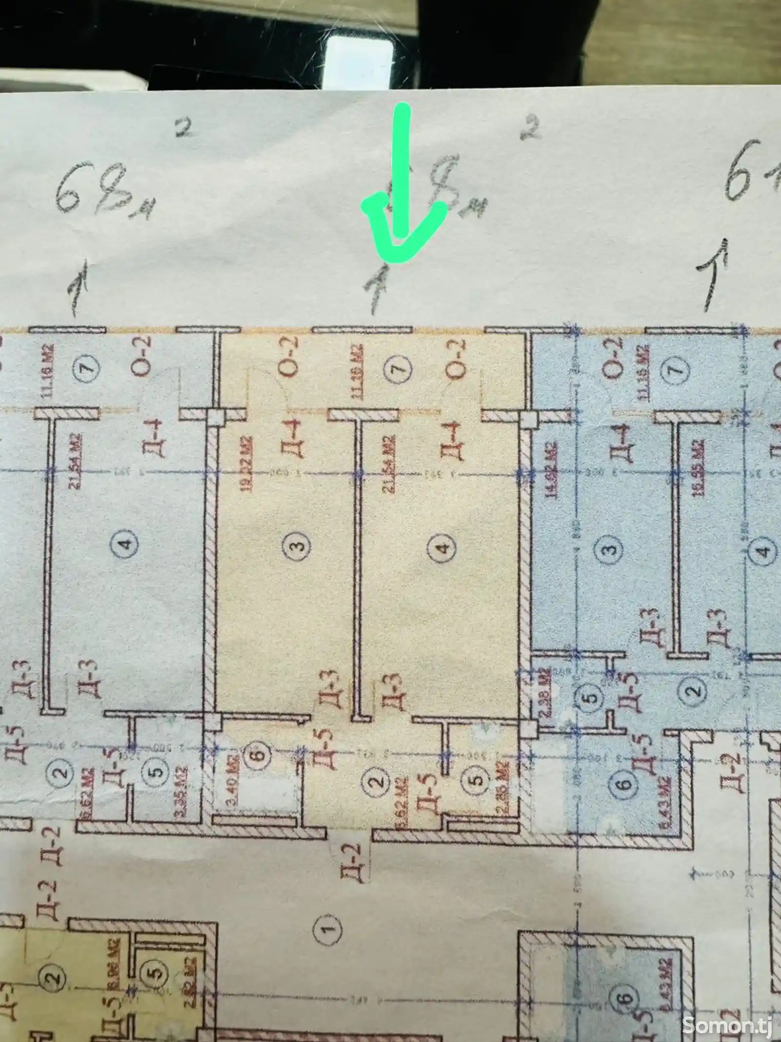 2-комн. квартира, 11 этаж, 69 м², 112 мкр, ресторан Райхон-2