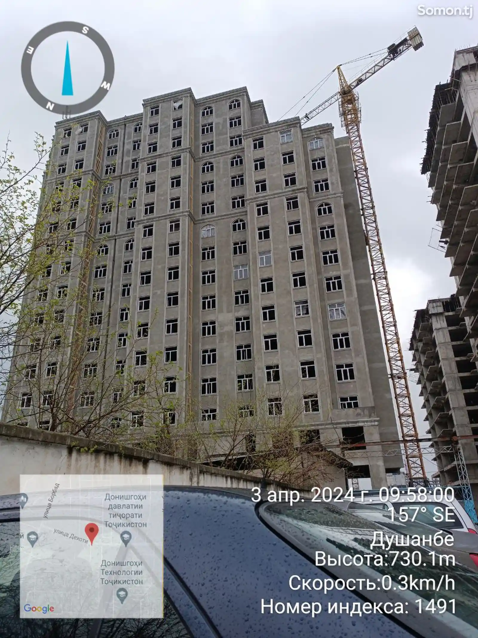 2-комн. квартира, 13 этаж, 83 м², улица Дехоти-2