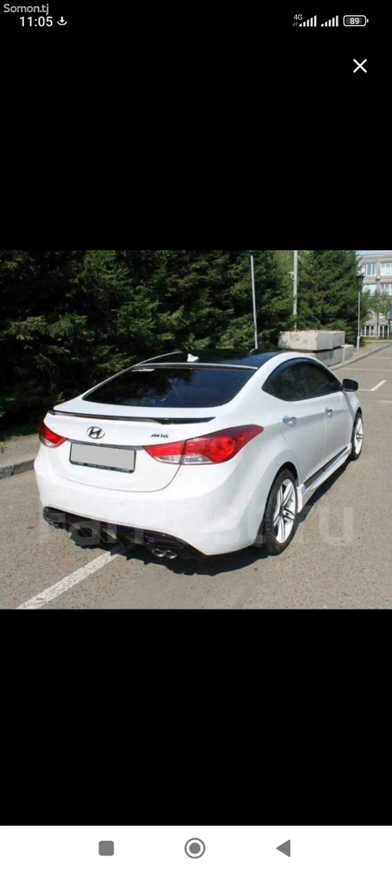 Задний спойлер для Hyundai Elantra 2011-3