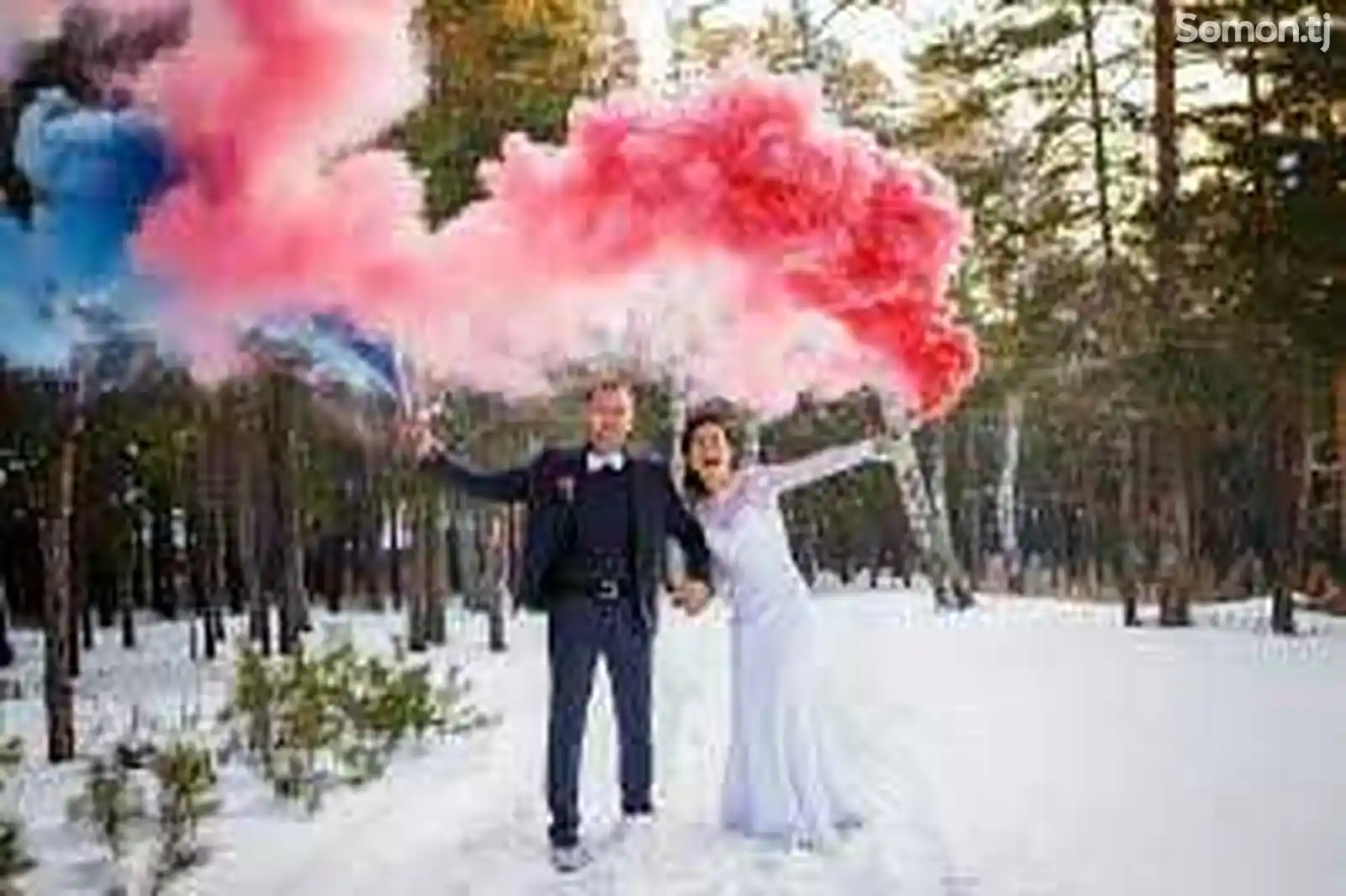 Цветной дым на свадьбу на заказ-1