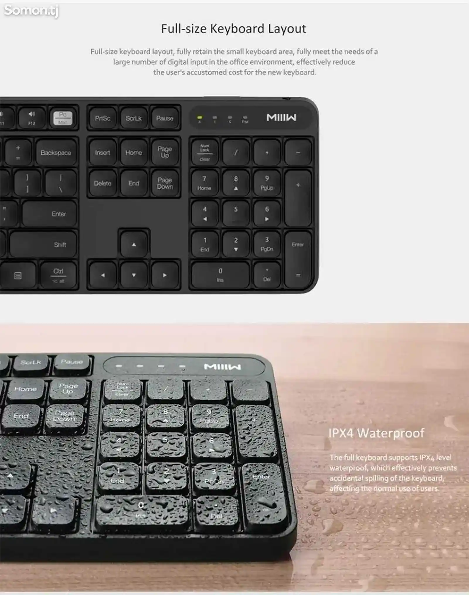 Комплект клавиатура и мышь Xiaomi MiiiW wireless keyboard and mouse se-3