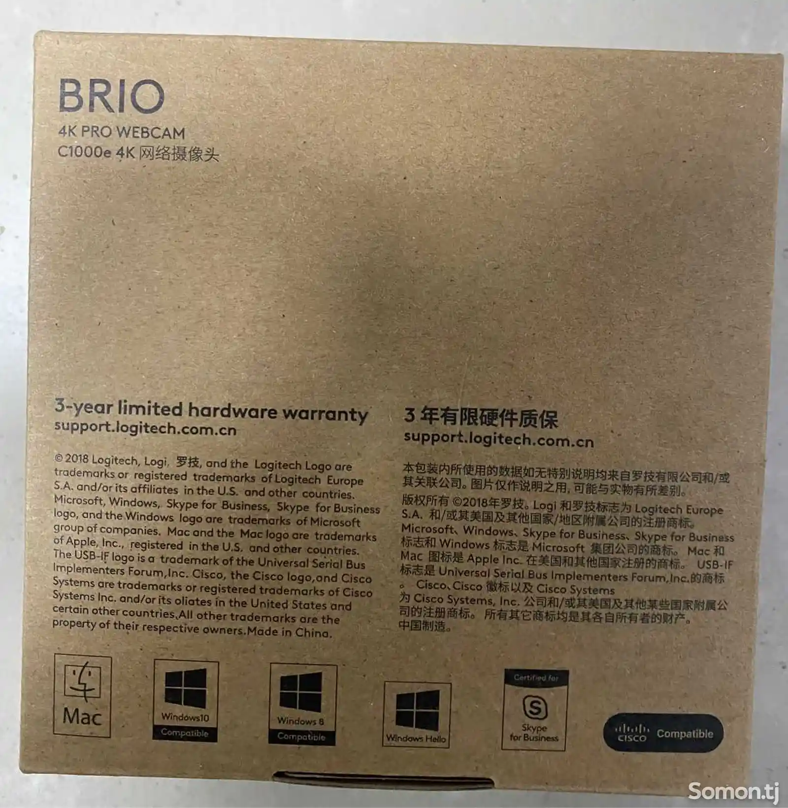 Веб-камера Logitech Brio 4K-3