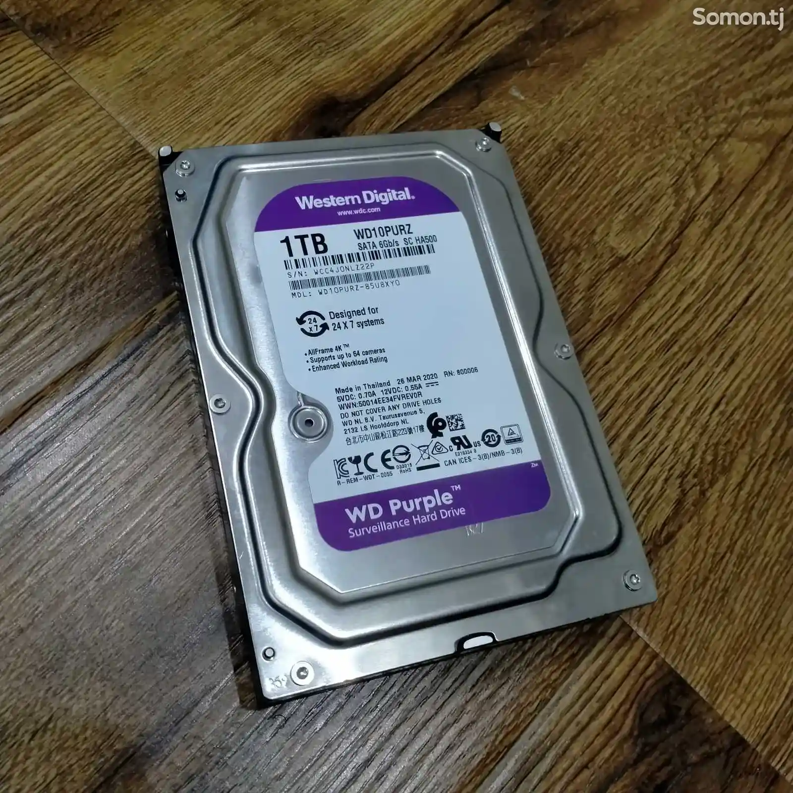 Жёсткий диск 1000gb WD Purple-1