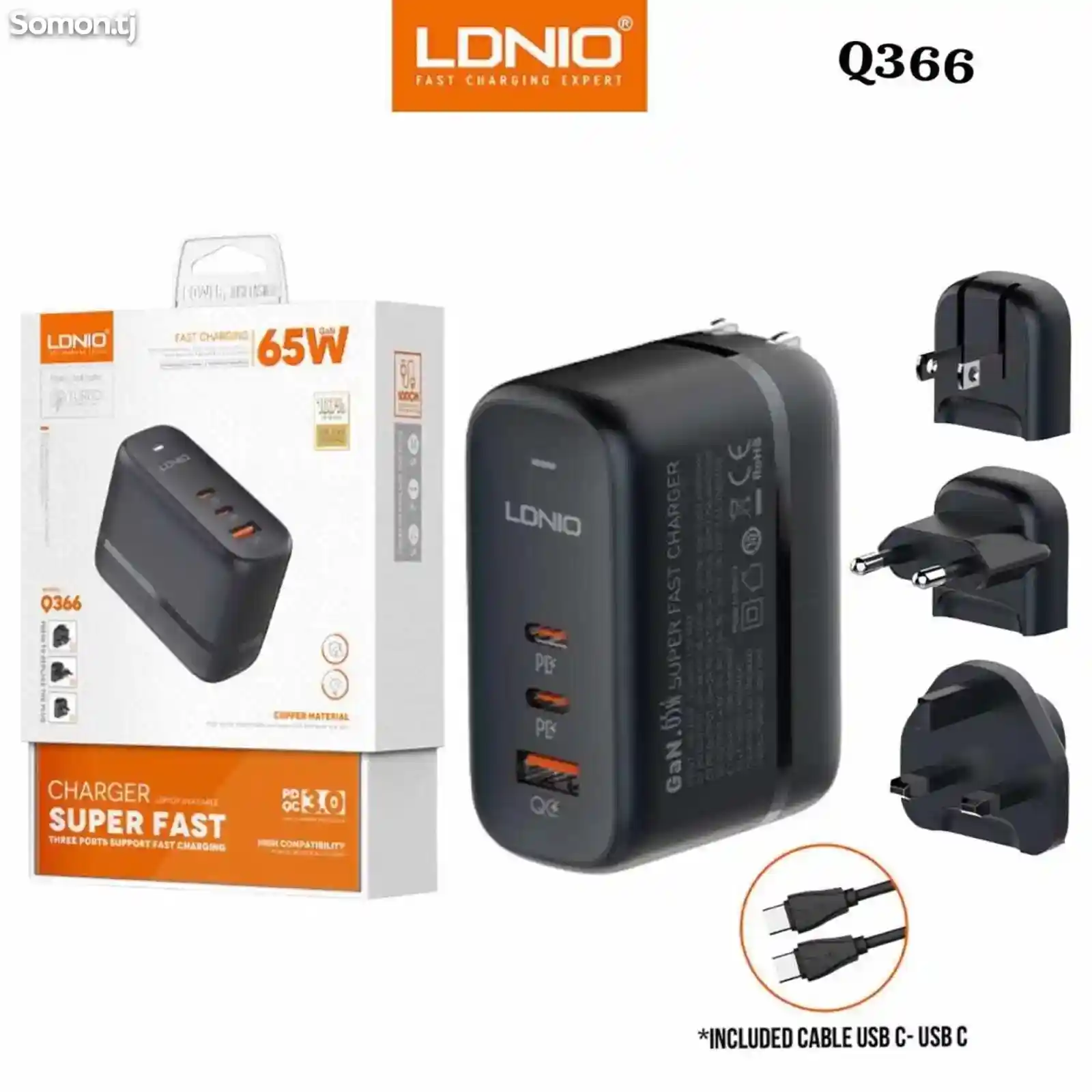 Зарядное устройство LdNiO Q366 65W-1