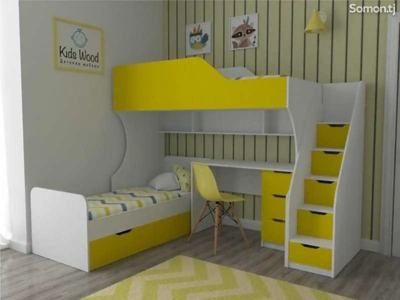 Двухъярусная кровать для малышей на заказ-1