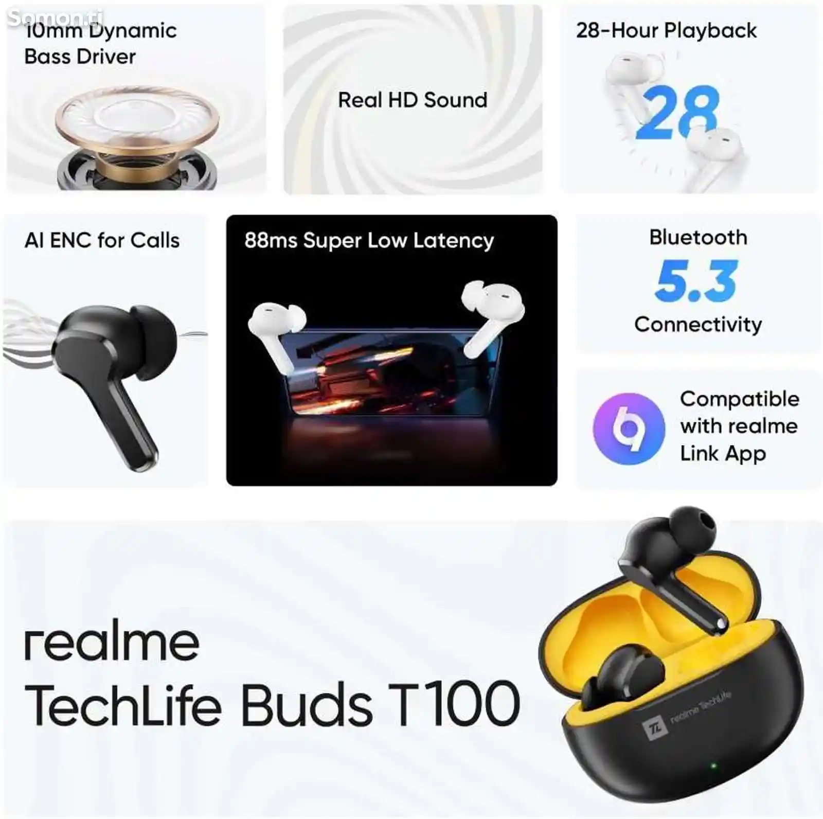 Realme Techlife Buds T100-2