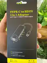 Адаптер HUB Type C to HD TV 5in1-2